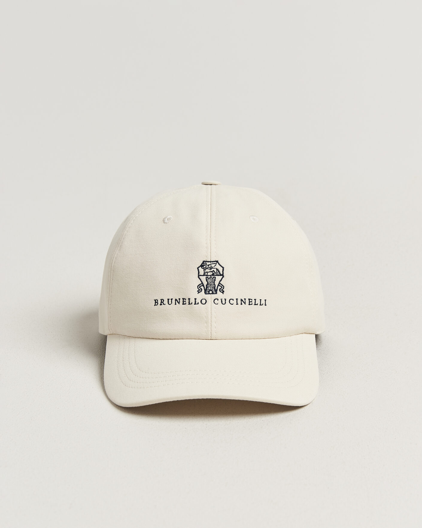 Herre | Hatter og capser | Brunello Cucinelli | Twill Cotton Baseball Cap Off White