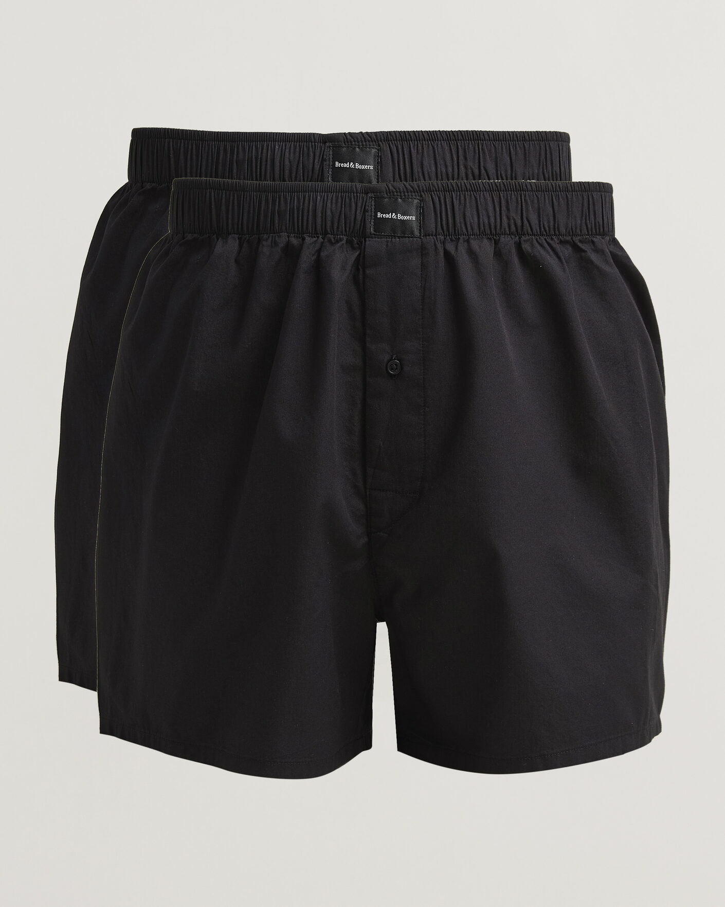 Herre | Undertøy | Bread & Boxers | 2-Pack Boxer Shorts Black
