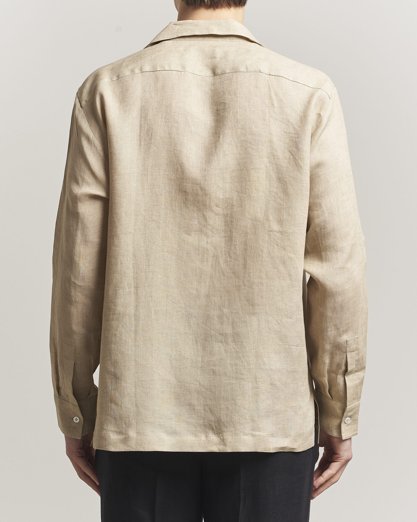 Herre | Skjorter | Lardini | Paul Linen Resort Shirt Beige