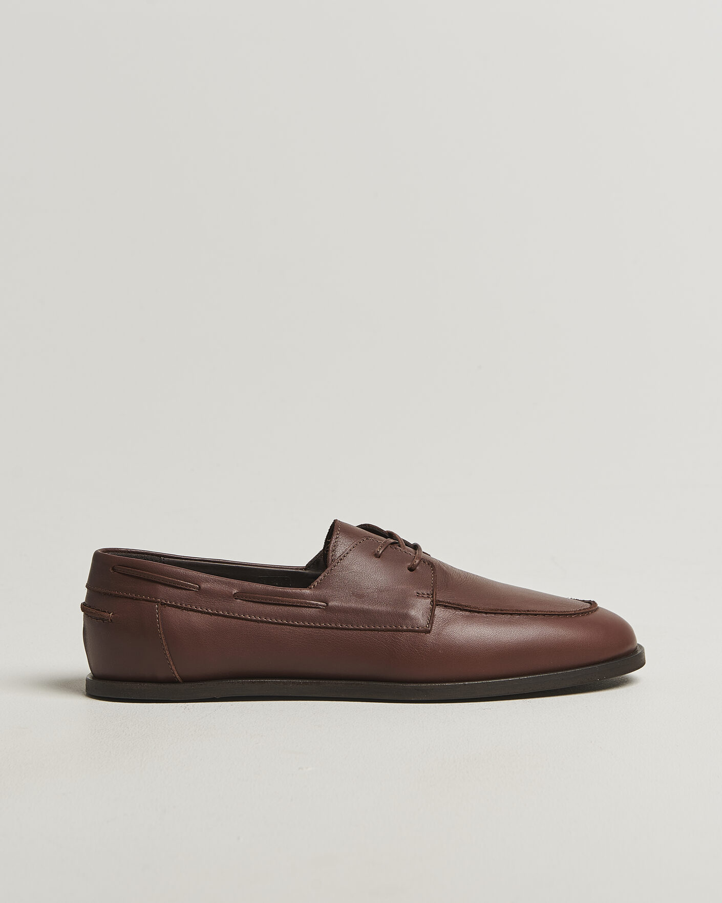 Herre | Seilersko | Lardini | Orfeo Leather Boat Shoe Brown