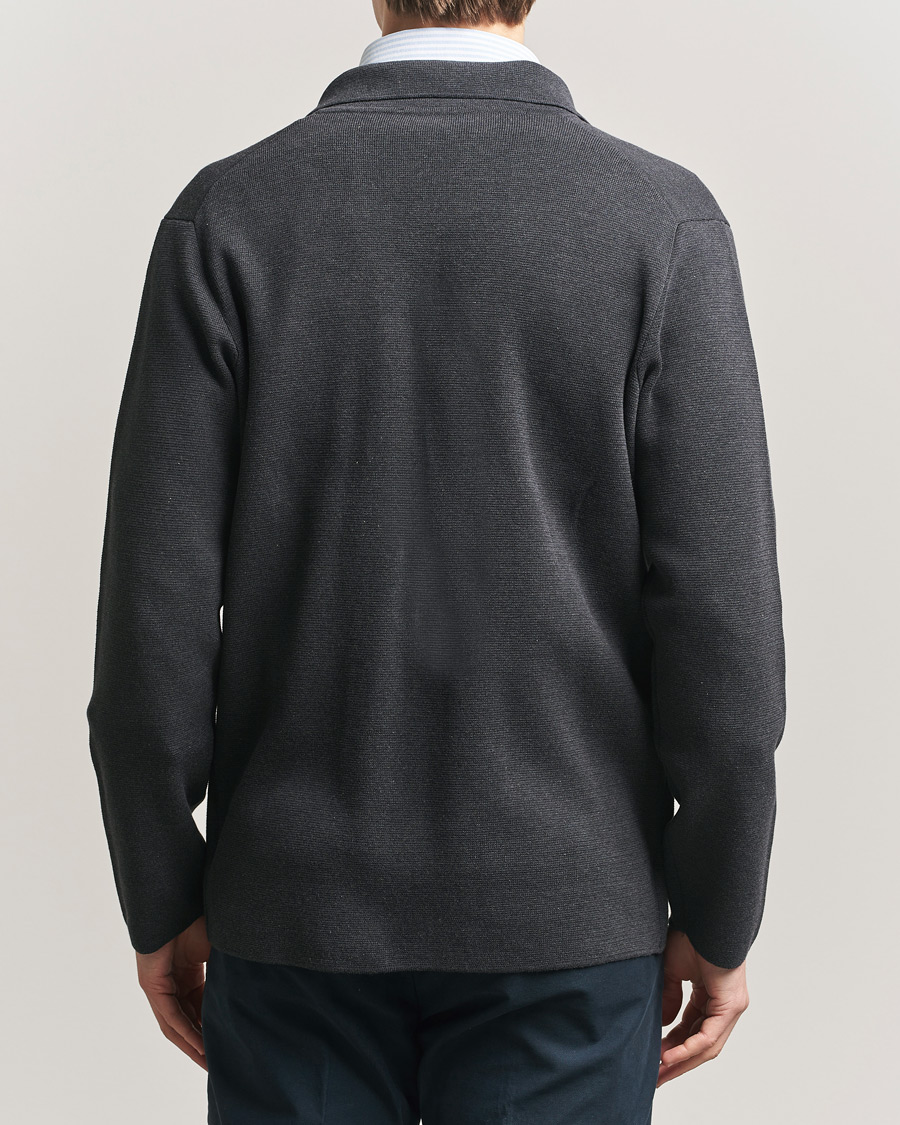 Herre | Dressjakker | Lardini | Knitted Cotton Blazer Grey