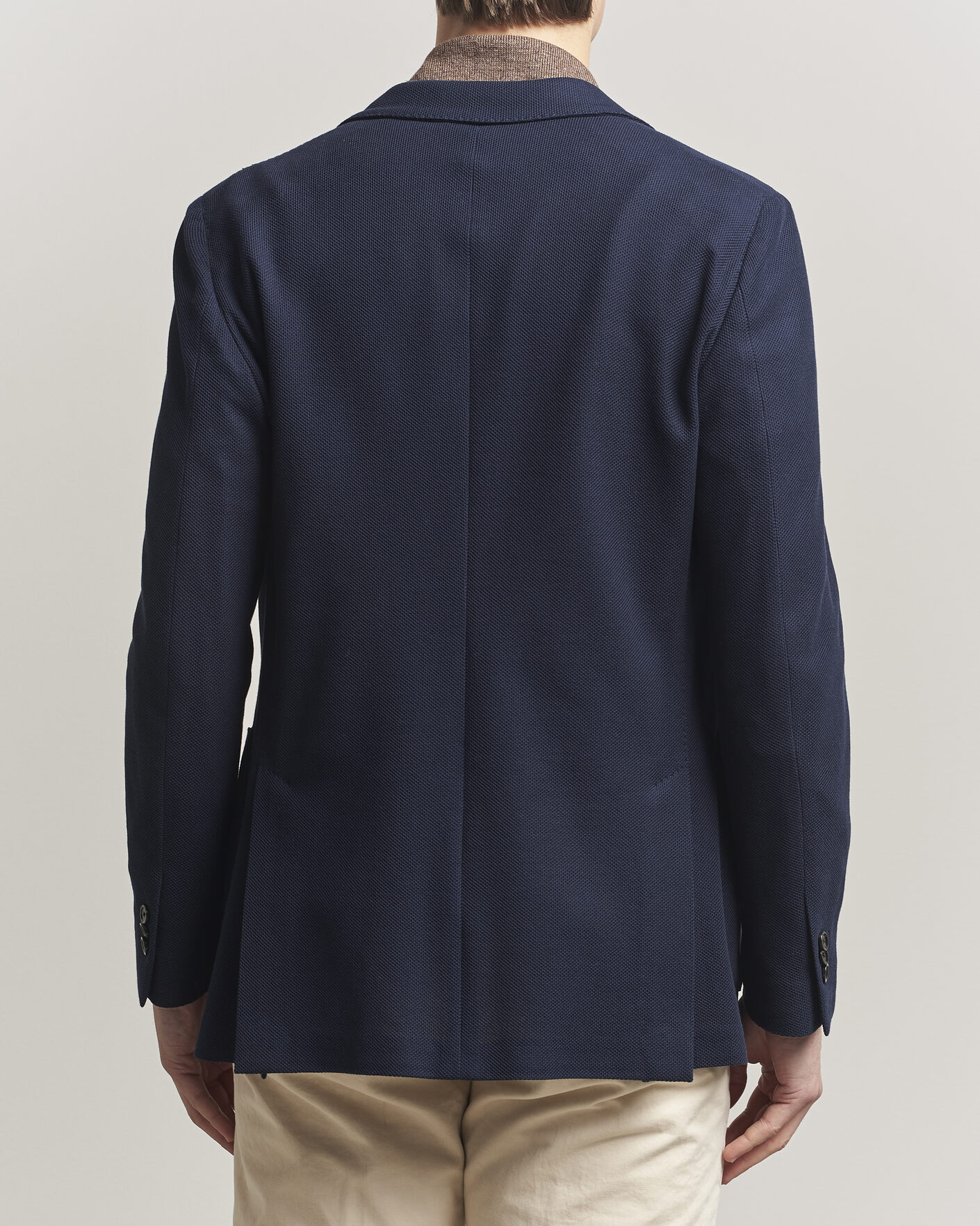 Herre | Dressjakker | Lardini | Loro Piana Jersey Piquet Cotton Blazer Navy