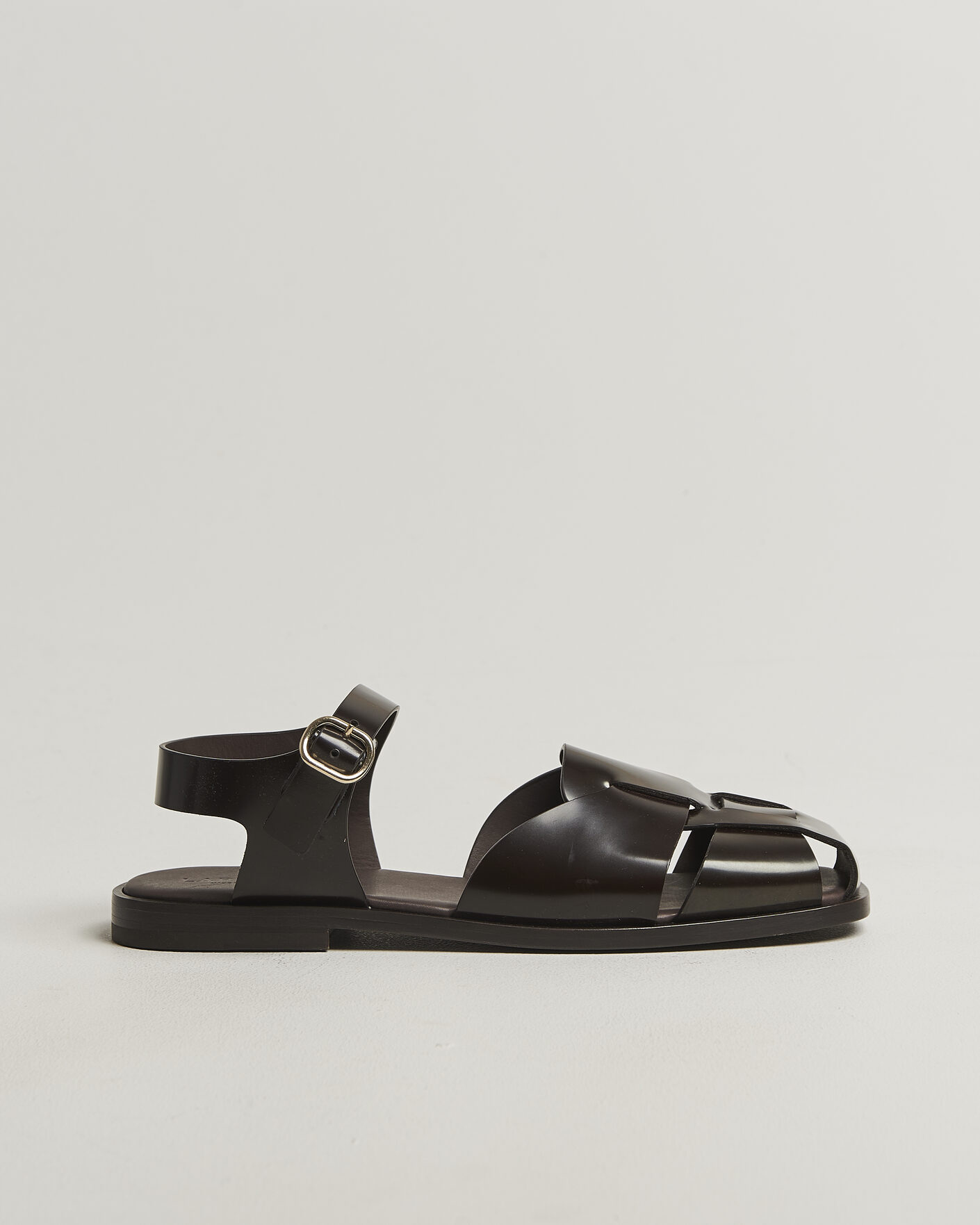 Herre | Sandaler og tøfler | Lardini | Marcel Leather Sandal Dark Brown