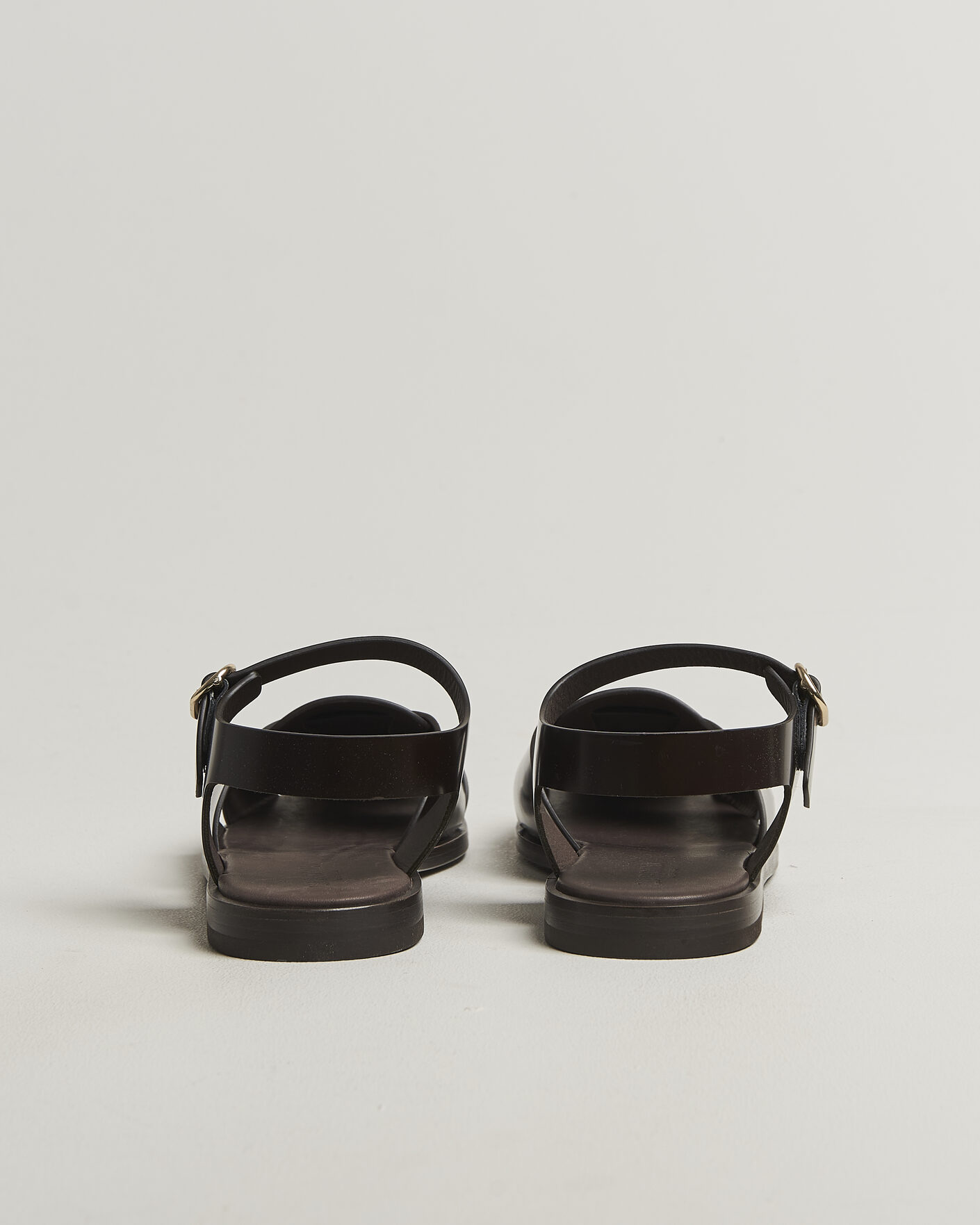 Herre | Sandaler og tøfler | Lardini | Marcel Leather Sandal Dark Brown