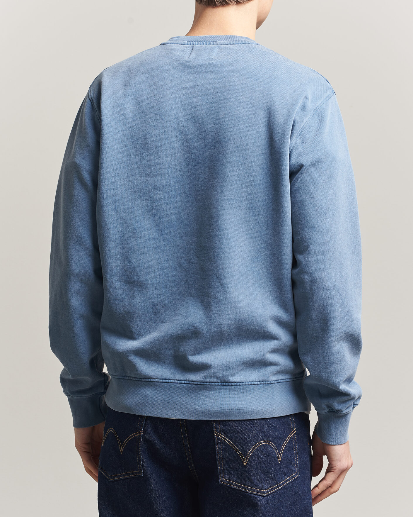 Herre | Gensere | Colorful Standard | Classic Organic Crew Neck Sweat Faded Indigo