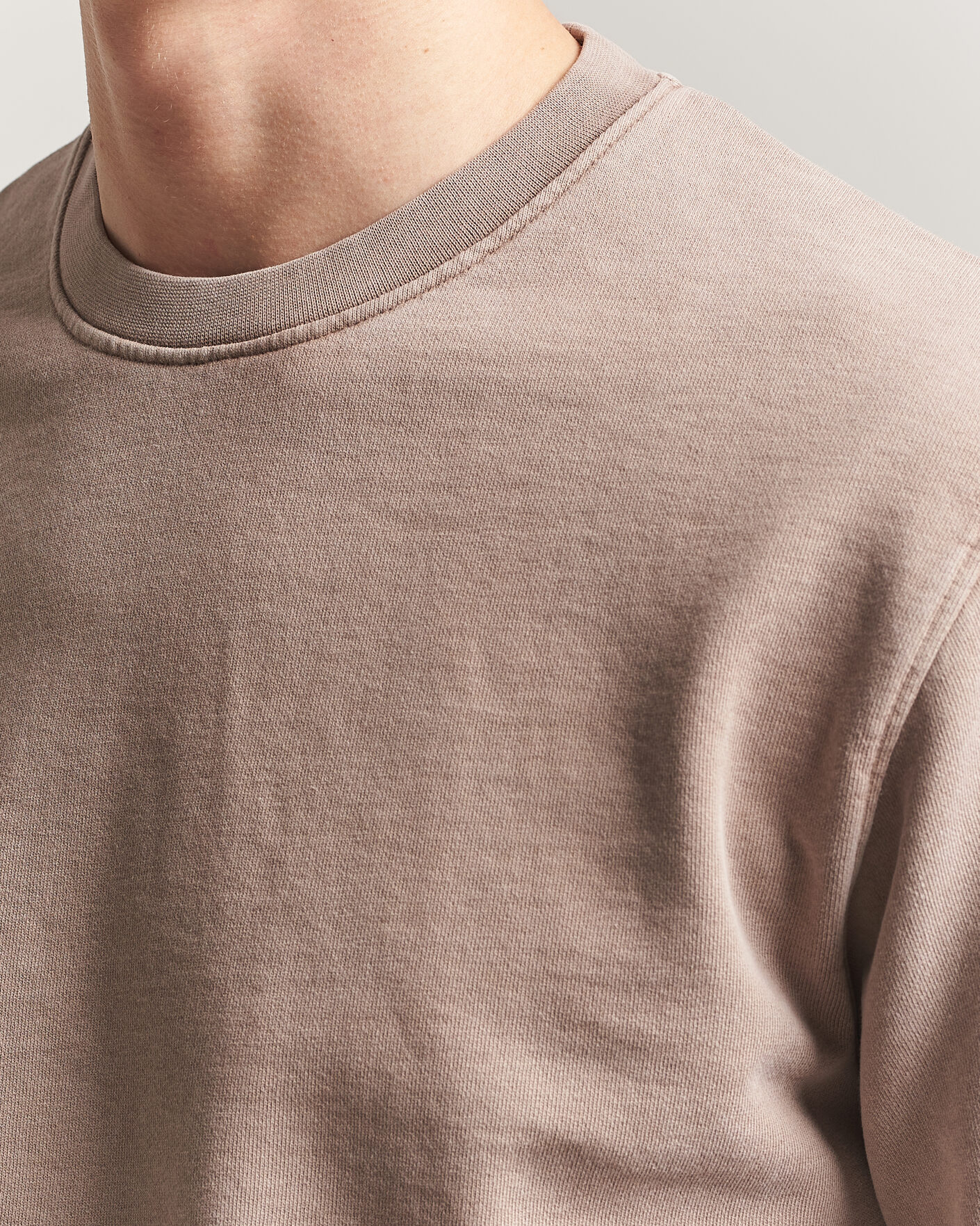 Herre | Gensere | Colorful Standard | Classic Organic Crew Neck Sweat Faded Khaki
