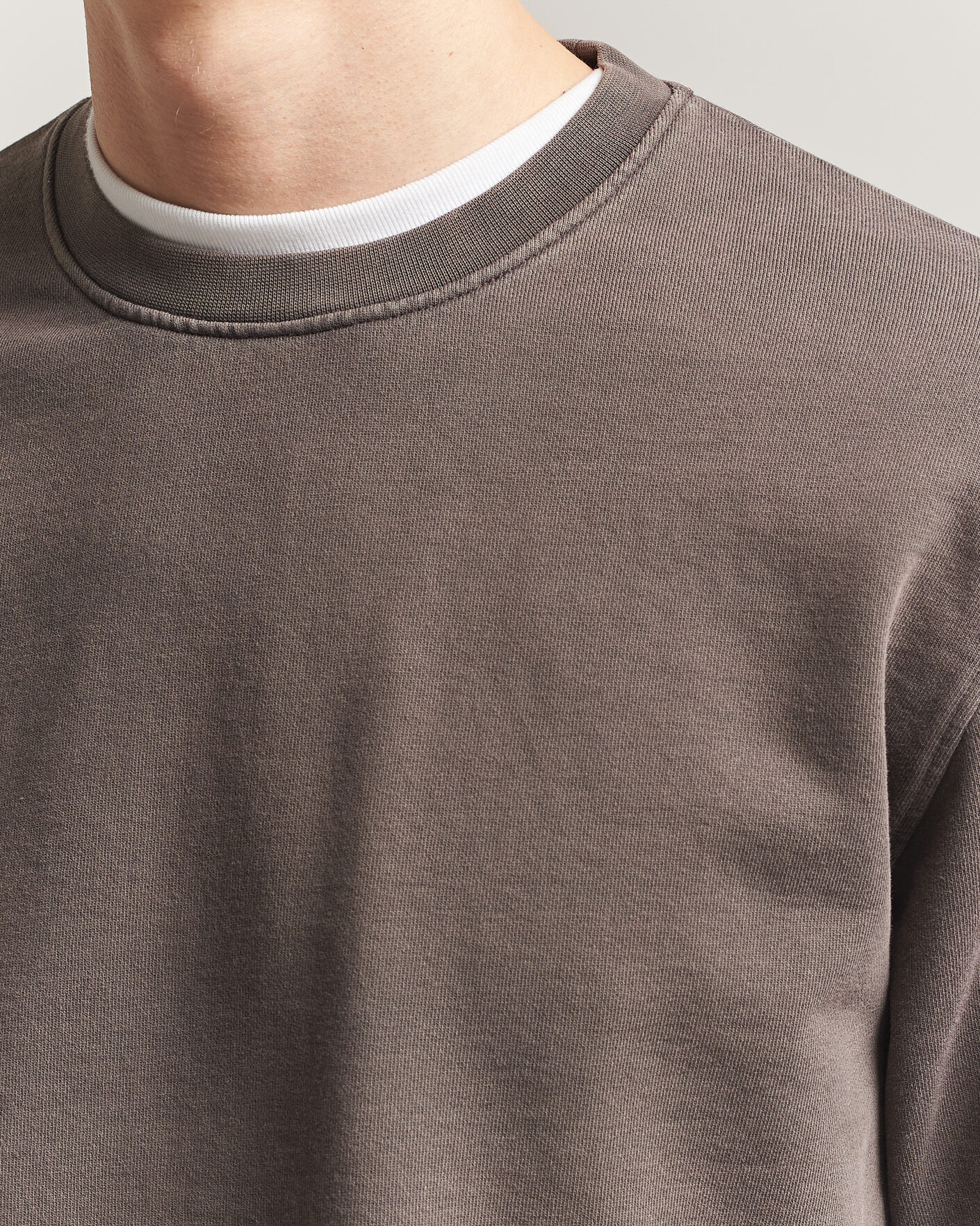 Herre | Gensere | Colorful Standard | Classic Organic Crew Neck Sweat Fade Mud