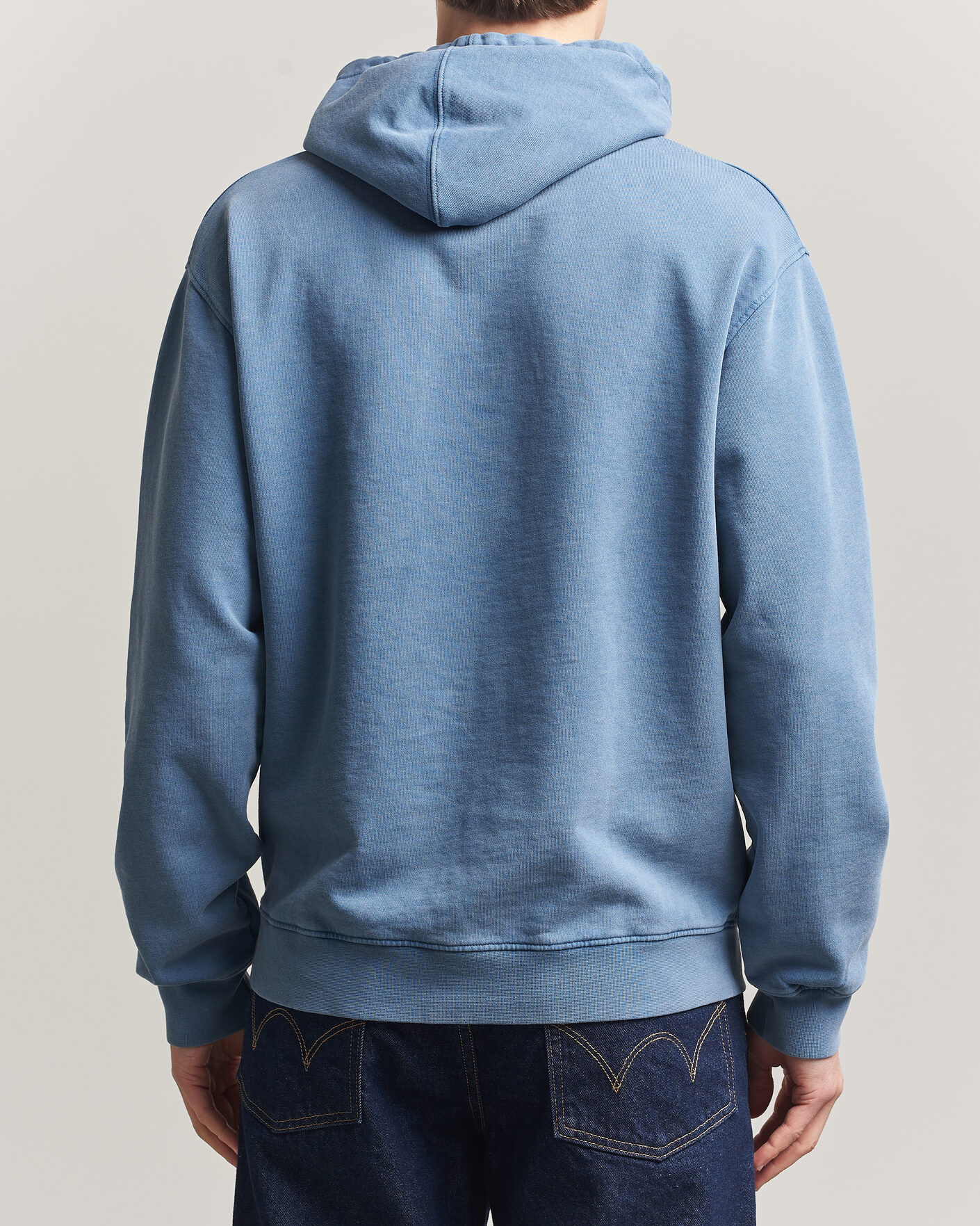 Herre | Gensere | Colorful Standard | Classic Organic Hood Faded Indigo