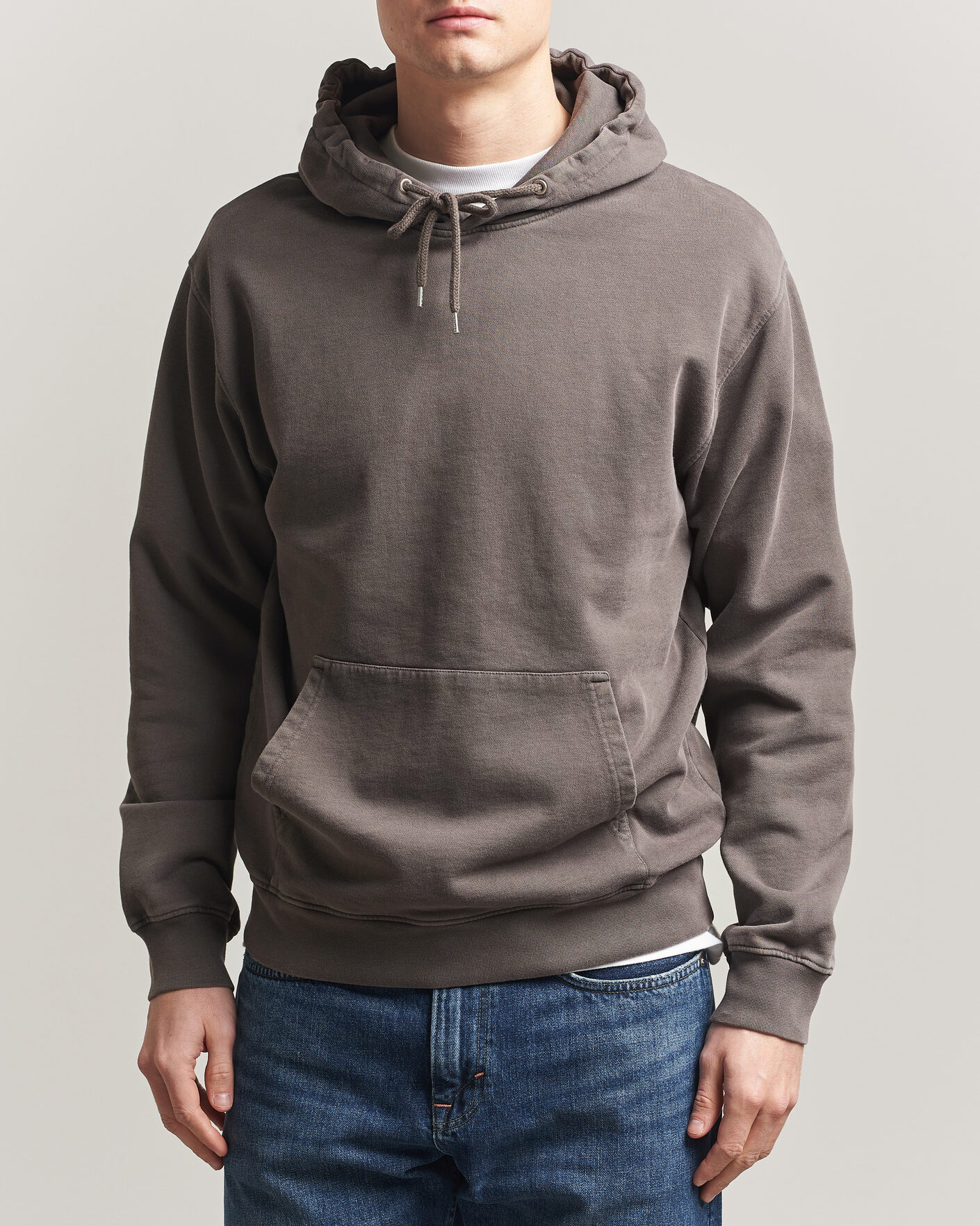 Herre | Gensere | Colorful Standard | Classic Organic Hood Fade Mud