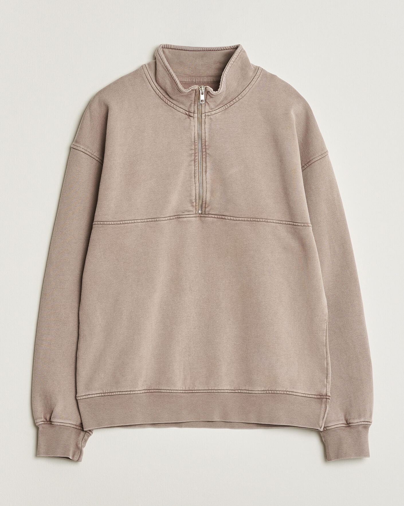 Herre | Gensere | Colorful Standard | Classic Organic Half-Zip Faded Khaki