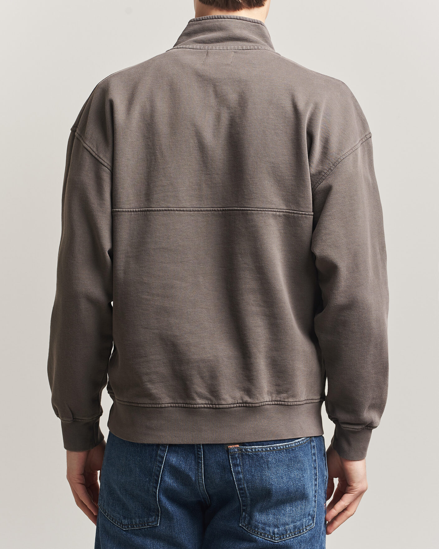 Herre | Gensere | Colorful Standard | Classic Organic Half-Zip Faded Mud