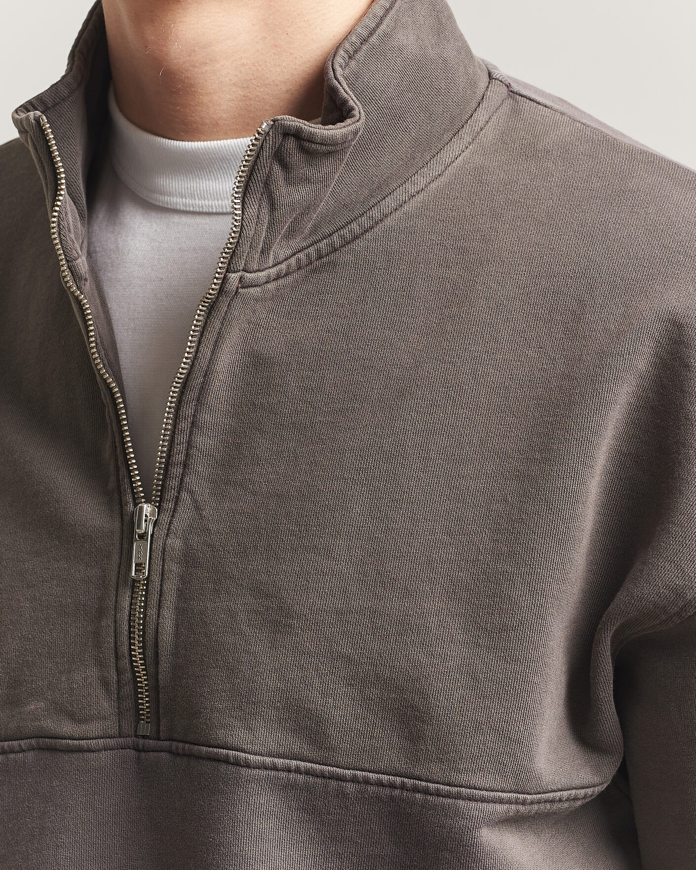 Herre | Gensere | Colorful Standard | Classic Organic Half-Zip Faded Mud