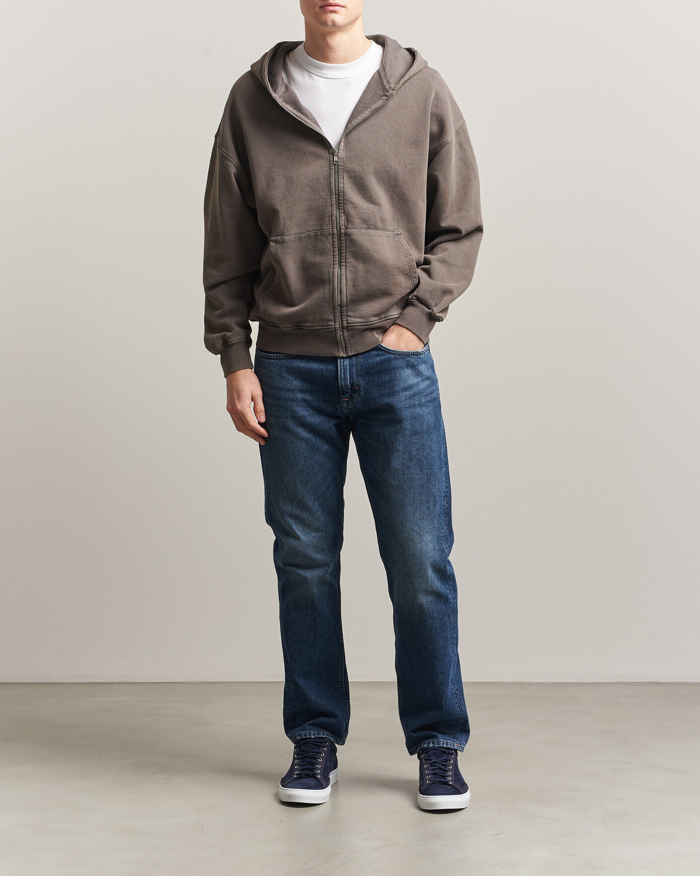 Herre | Gensere | Colorful Standard | Classic Organic Full Zip Hoodie Faded Mud