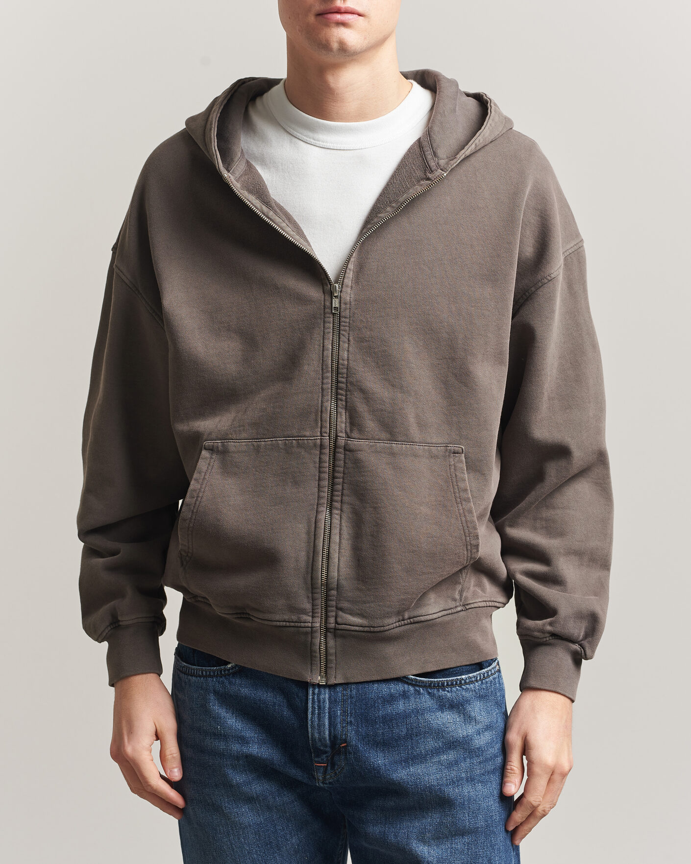 Herre | Gensere | Colorful Standard | Classic Organic Full Zip Hoodie Faded Mud