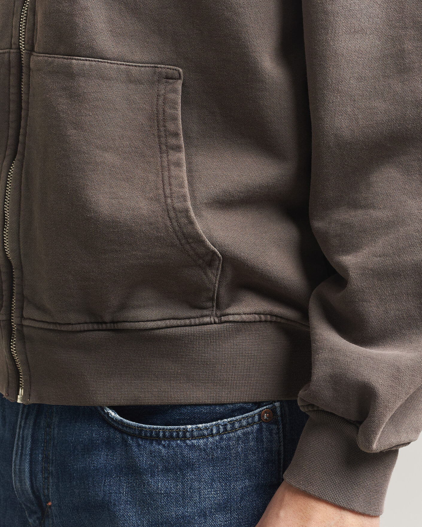 Herre | Gensere | Colorful Standard | Classic Organic Full Zip Hoodie Faded Mud