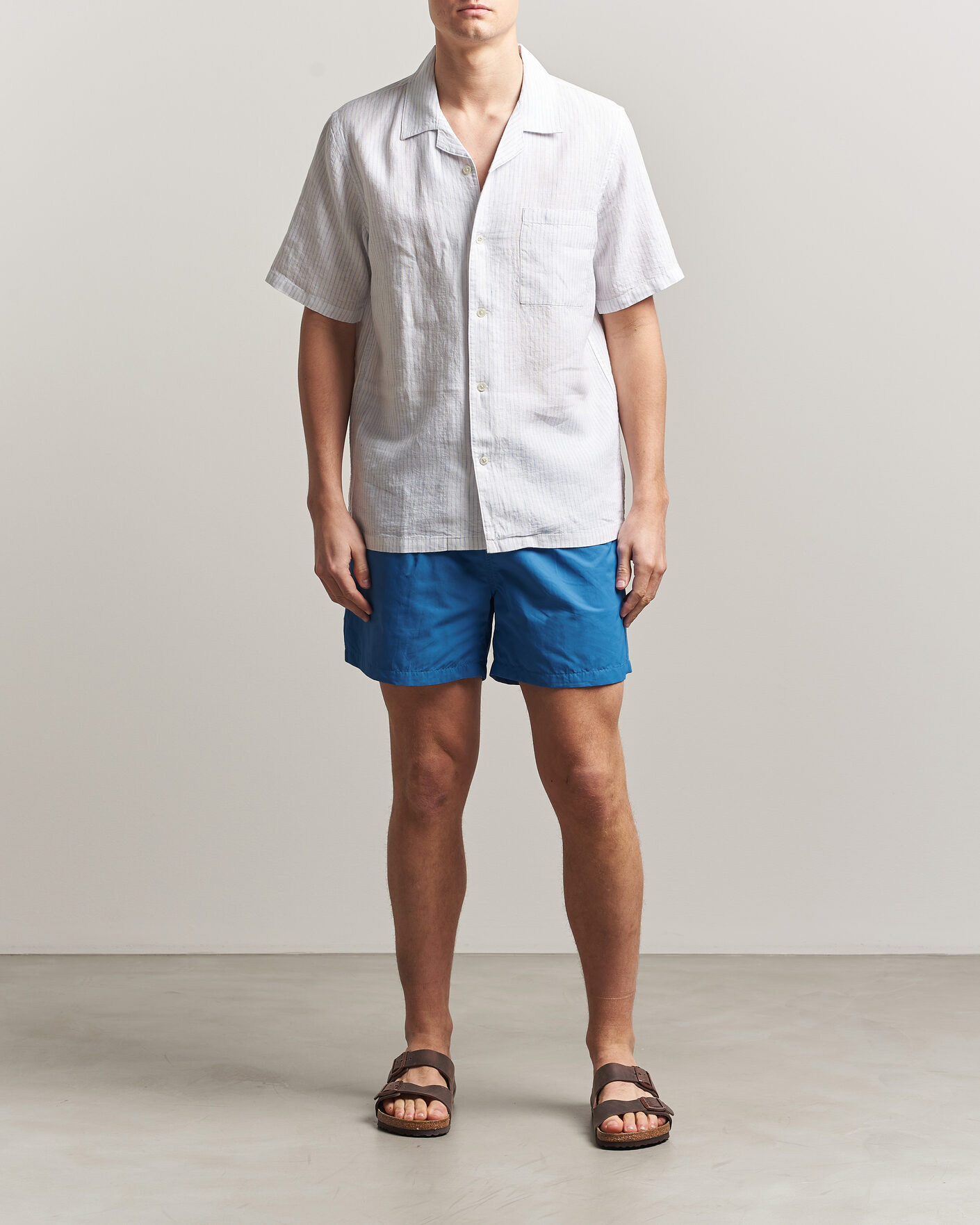 Herre | Badeshorts | Colorful Standard | Classic Organic Swim Shorts Pacific Blue