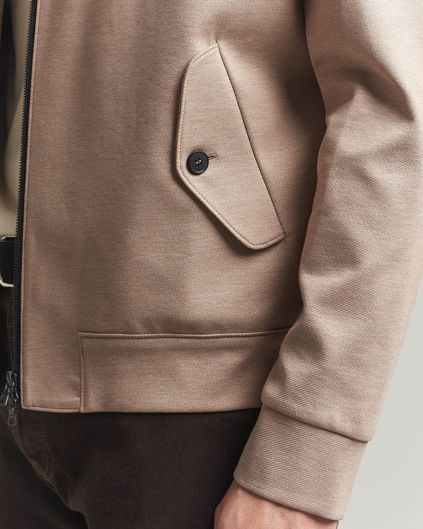 Herre | Jakker | Harris Wharf London | Loro Piana Cavalry Twill Harrington Jacket Oat