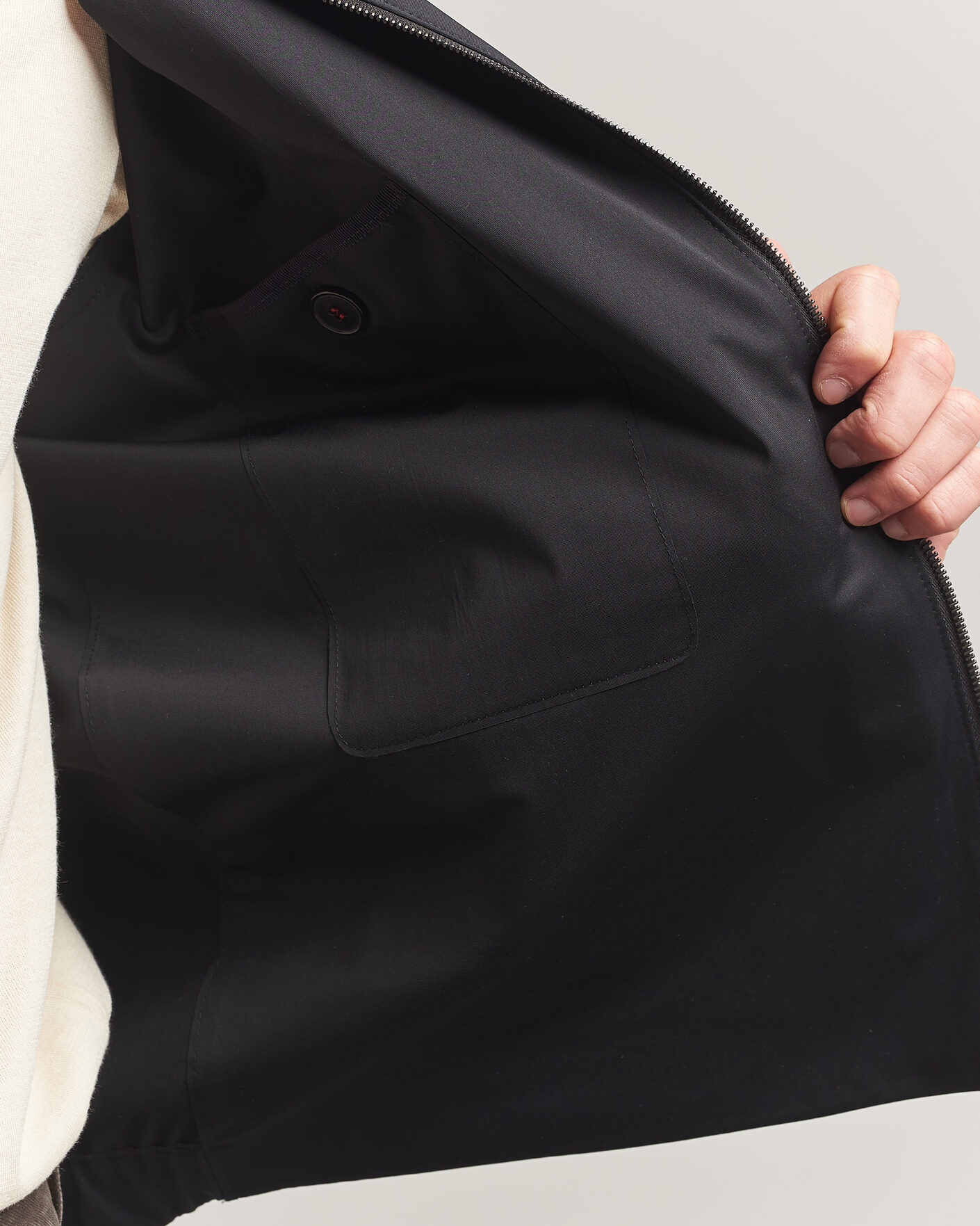 Herre | Jakker | Harris Wharf London | Light Technic Short Jacket Black