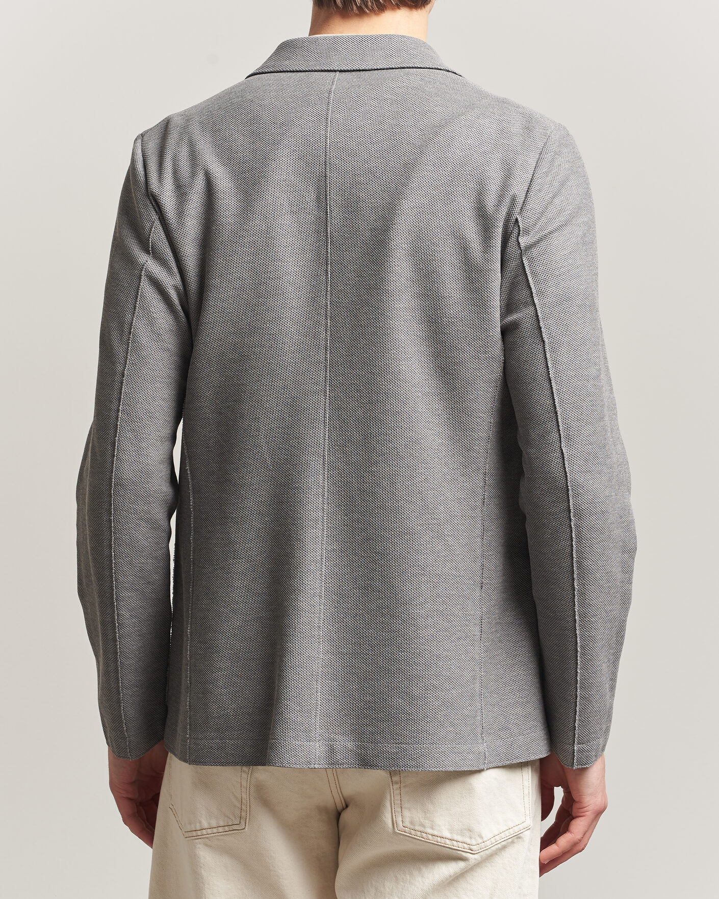 Herre | Dressjakker | Harris Wharf London | Loro Piana Honey Comb Blazer Light Grey