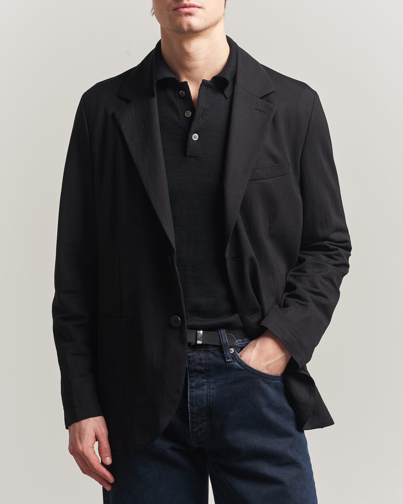 Herre | Dressjakker | Harris Wharf London | Rayon Travel Blazer Black