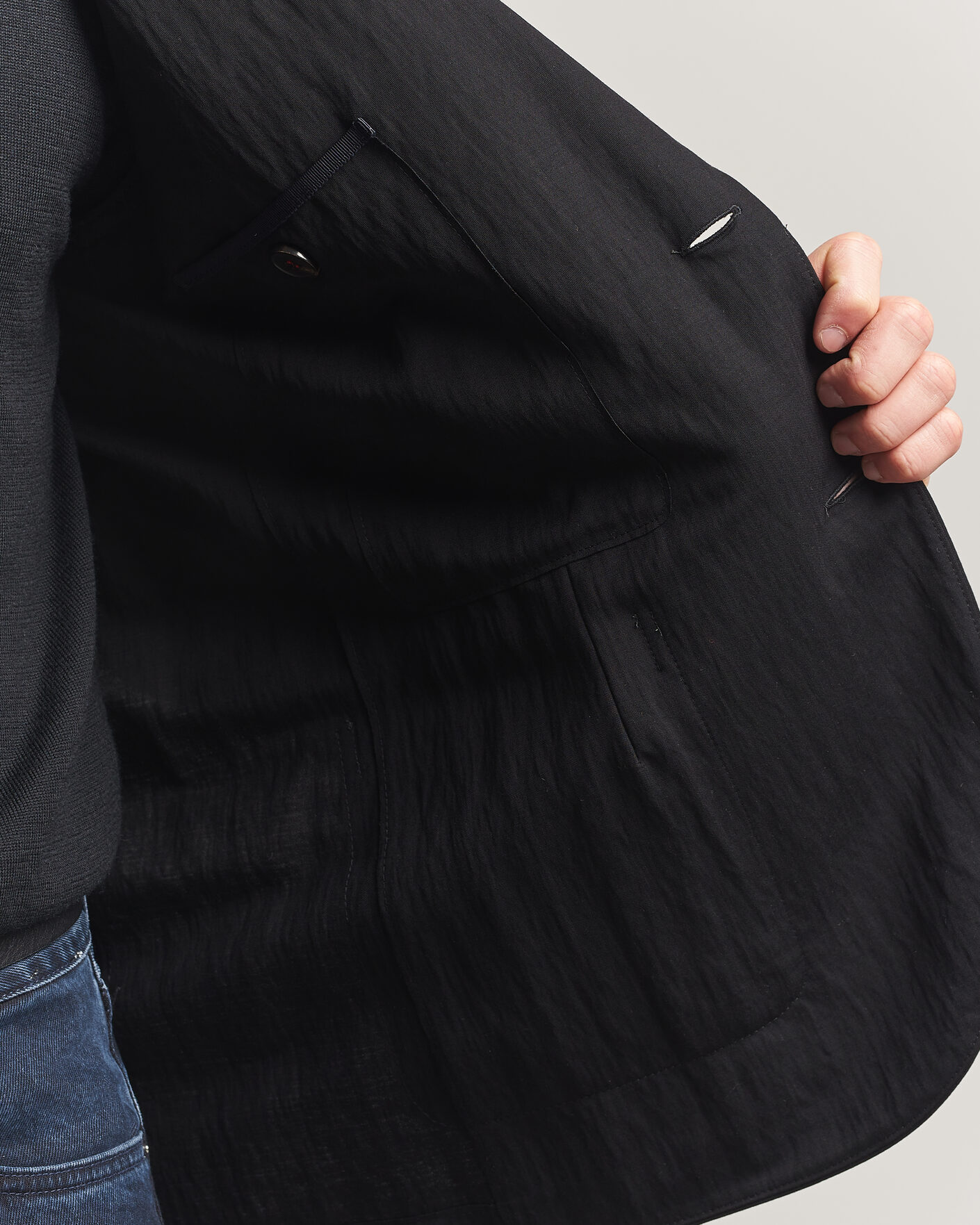 Herre | Dressjakker | Harris Wharf London | Rayon Travel Blazer Black