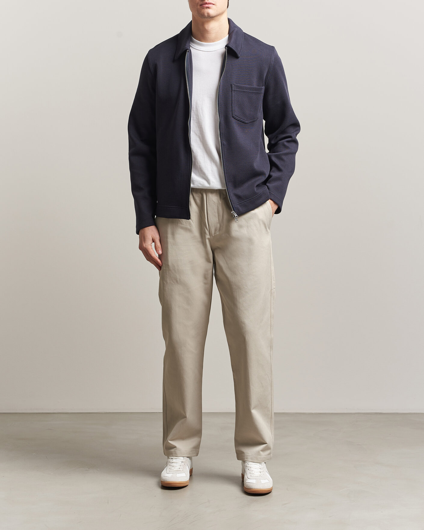 Herre | Bukser | Samsøe Samsøe | Jabari Cotton Drawstring Trousers Moonstruck