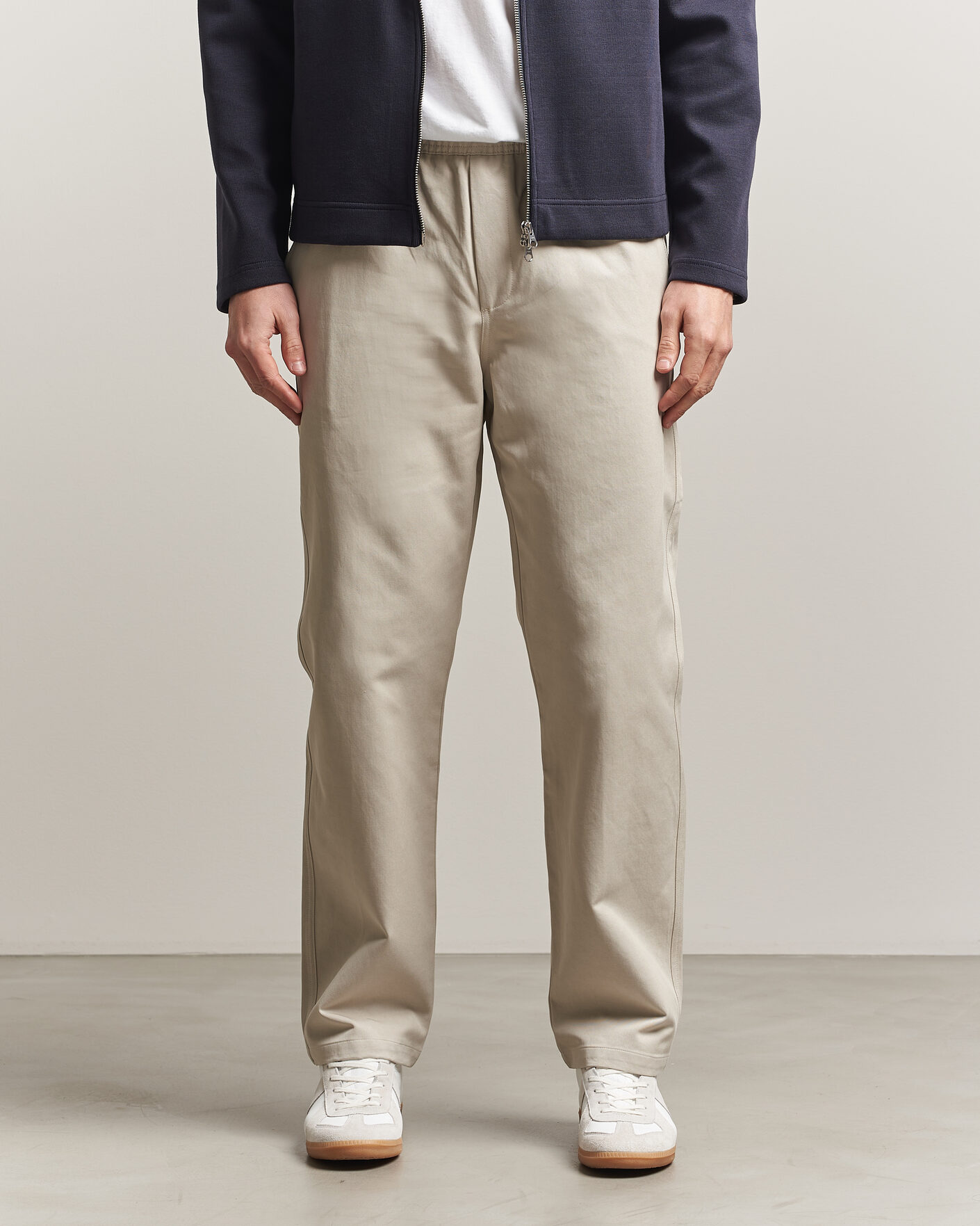 Herre | Bukser | Samsøe Samsøe | Jabari Cotton Drawstring Trousers Moonstruck