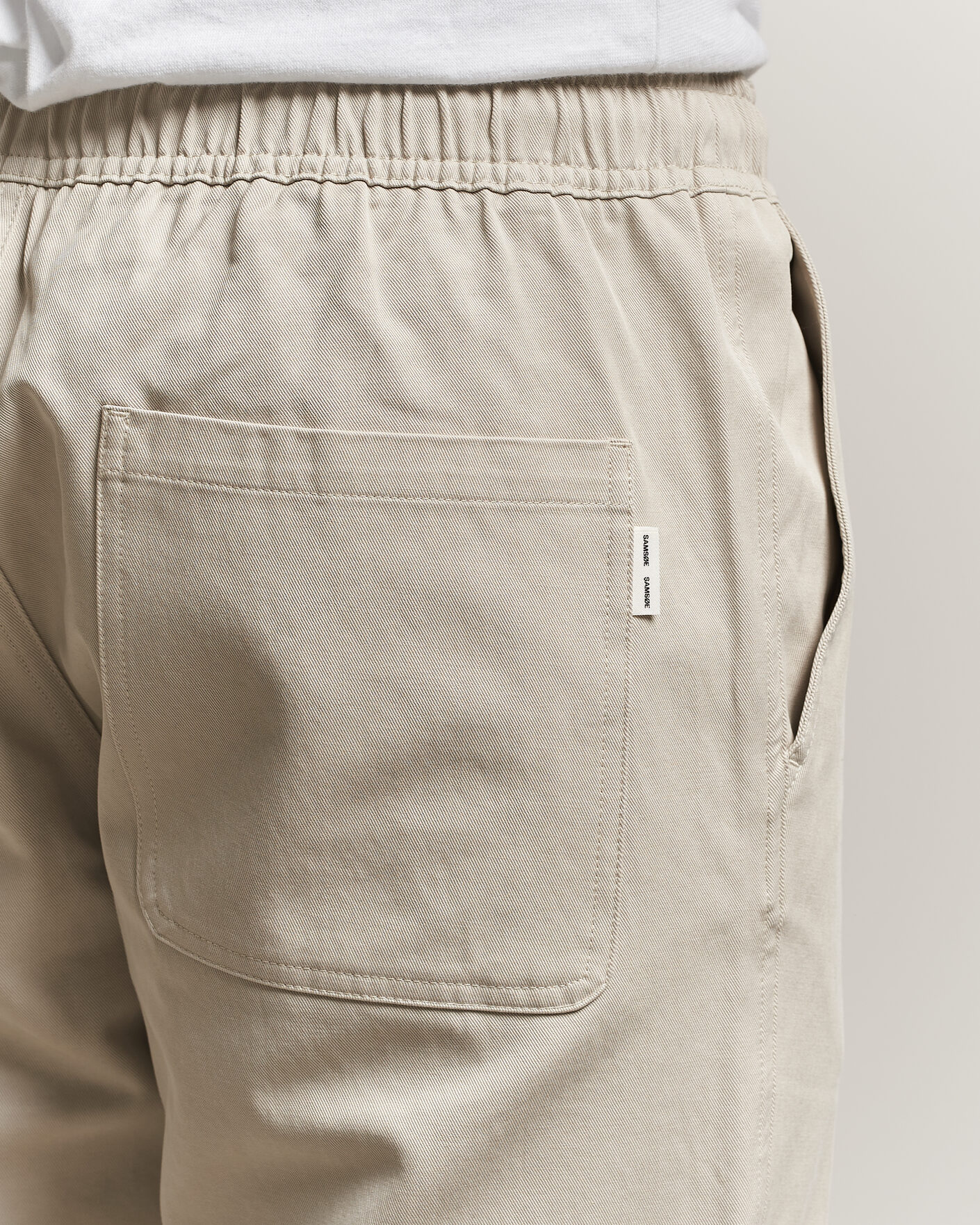 Herre | Bukser | Samsøe Samsøe | Jabari Cotton Drawstring Trousers Moonstruck