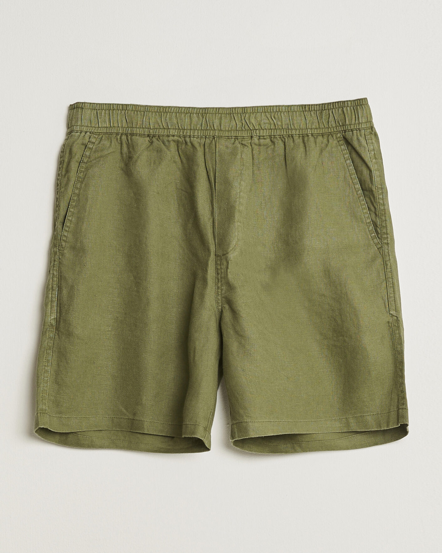 Herre | Shorts | Samsøe Samsøe | Jabari Linen Drawstring Shorts Burnt Olive