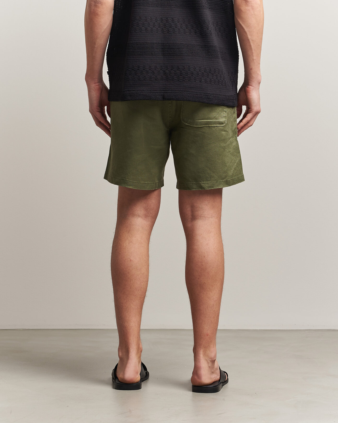 Herre | Shorts | Samsøe Samsøe | Jabari Linen Drawstring Shorts Burnt Olive