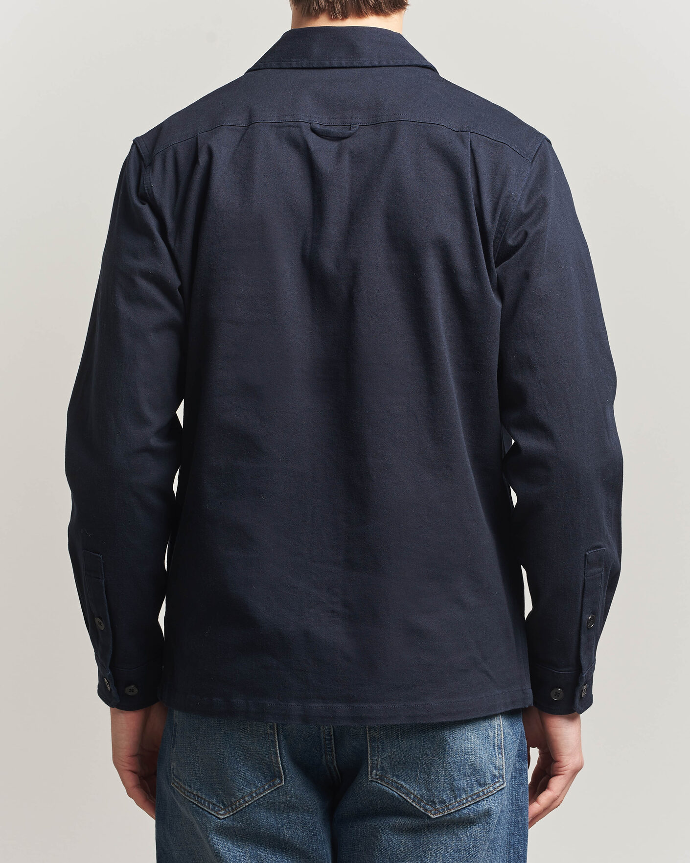 Herre | Skjorter | Samsøe Samsøe | Taka Cotton Overshirt Salute Navy