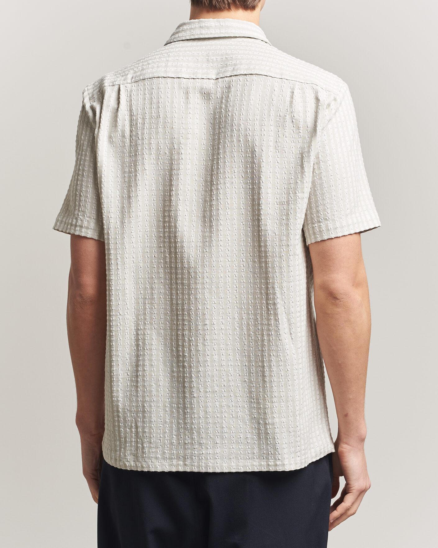 Herre | Skjorter | Samsøe Samsøe | Avan Structured Short Sleeve Shirt Moonstruck