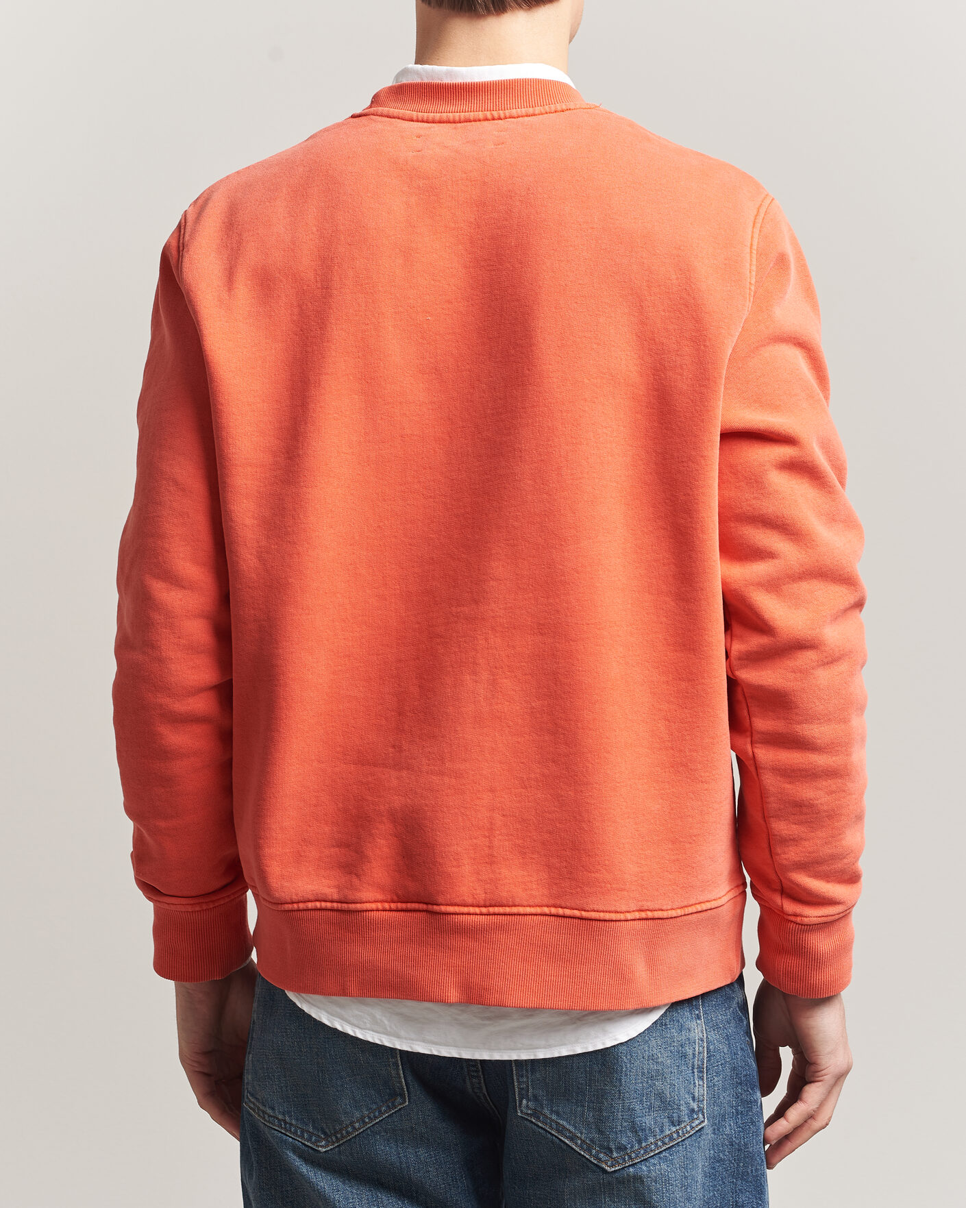 Herre | Gensere | Samsøe Samsøe | Joel Washed Organic Cotton Sweatshirt Aurora Red