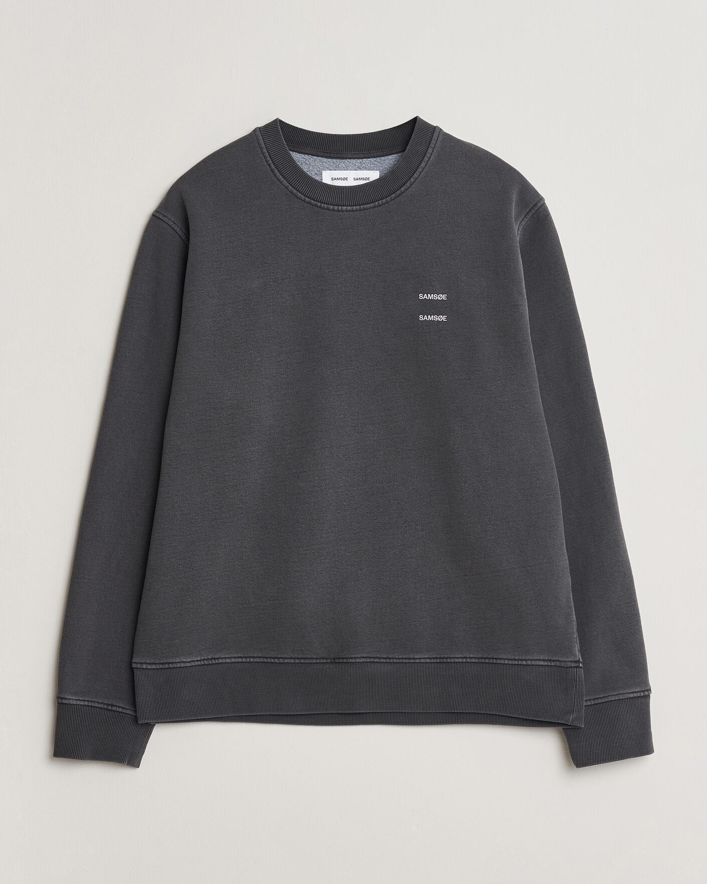 Herre | Gensere | Samsøe Samsøe | Joel Washed Organic Cotton Sweatshirt Black