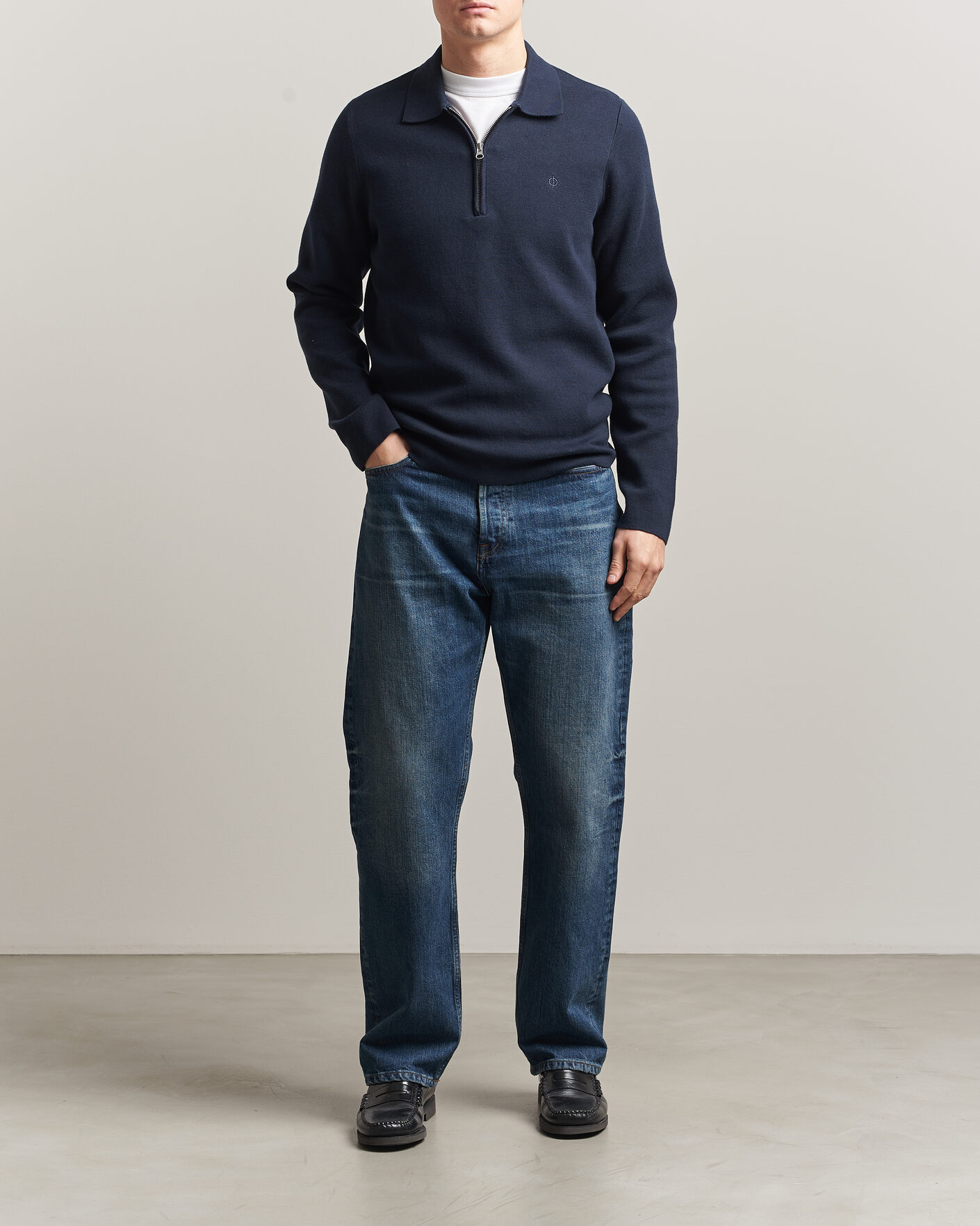Herre | Gensere | Samsøe Samsøe | Guna Half Zip Salute Navy