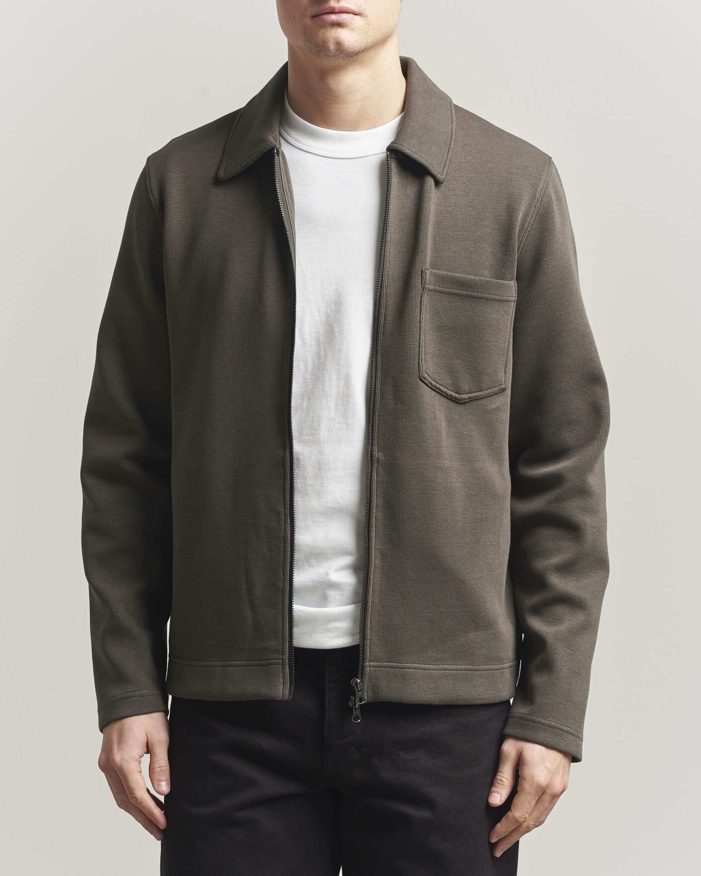 Herre | Gensere | Samsøe Samsøe | Hannes Full Zip Black Olive