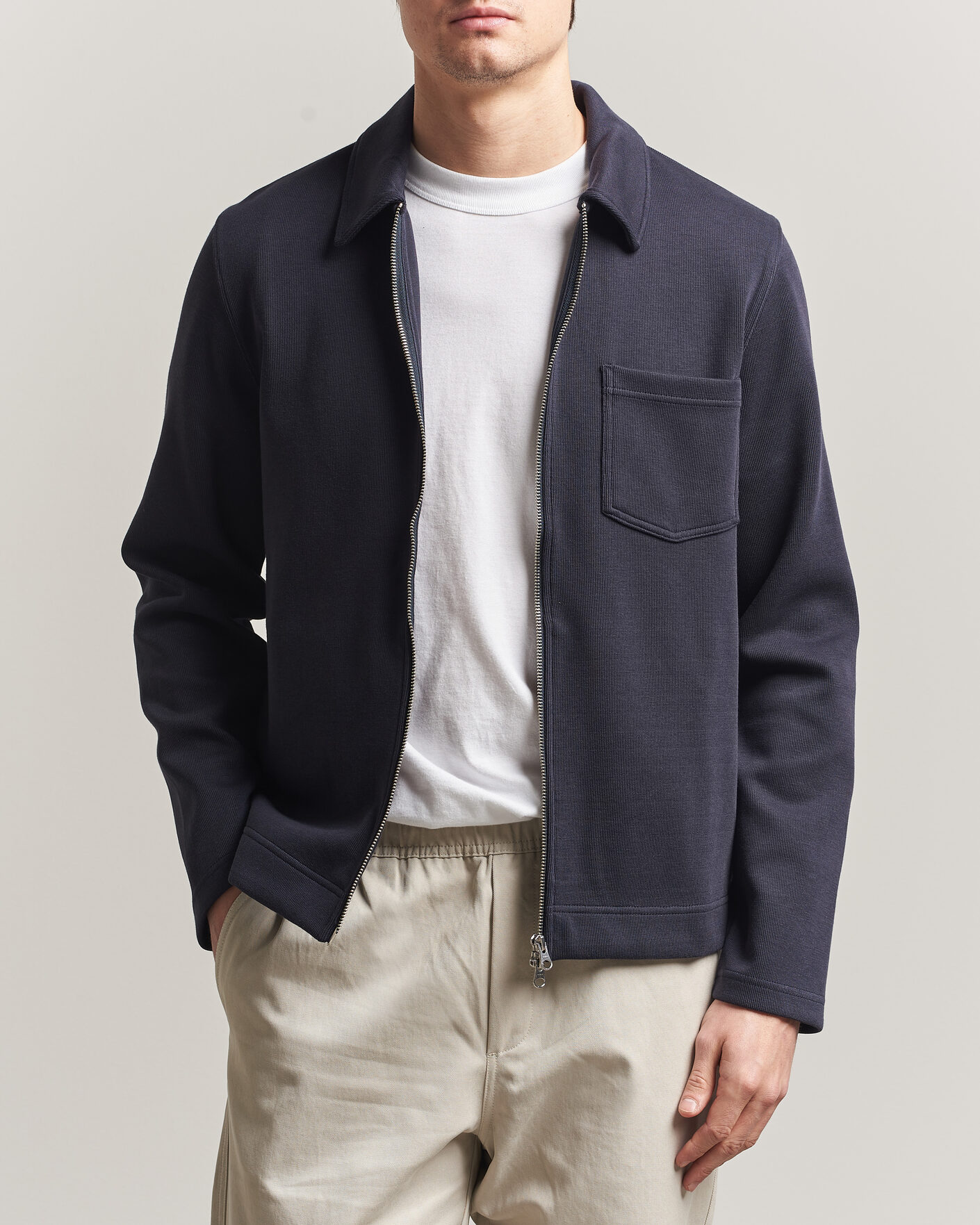Herre | Gensere | Samsøe Samsøe | Hannes Full Zip Salute Navy