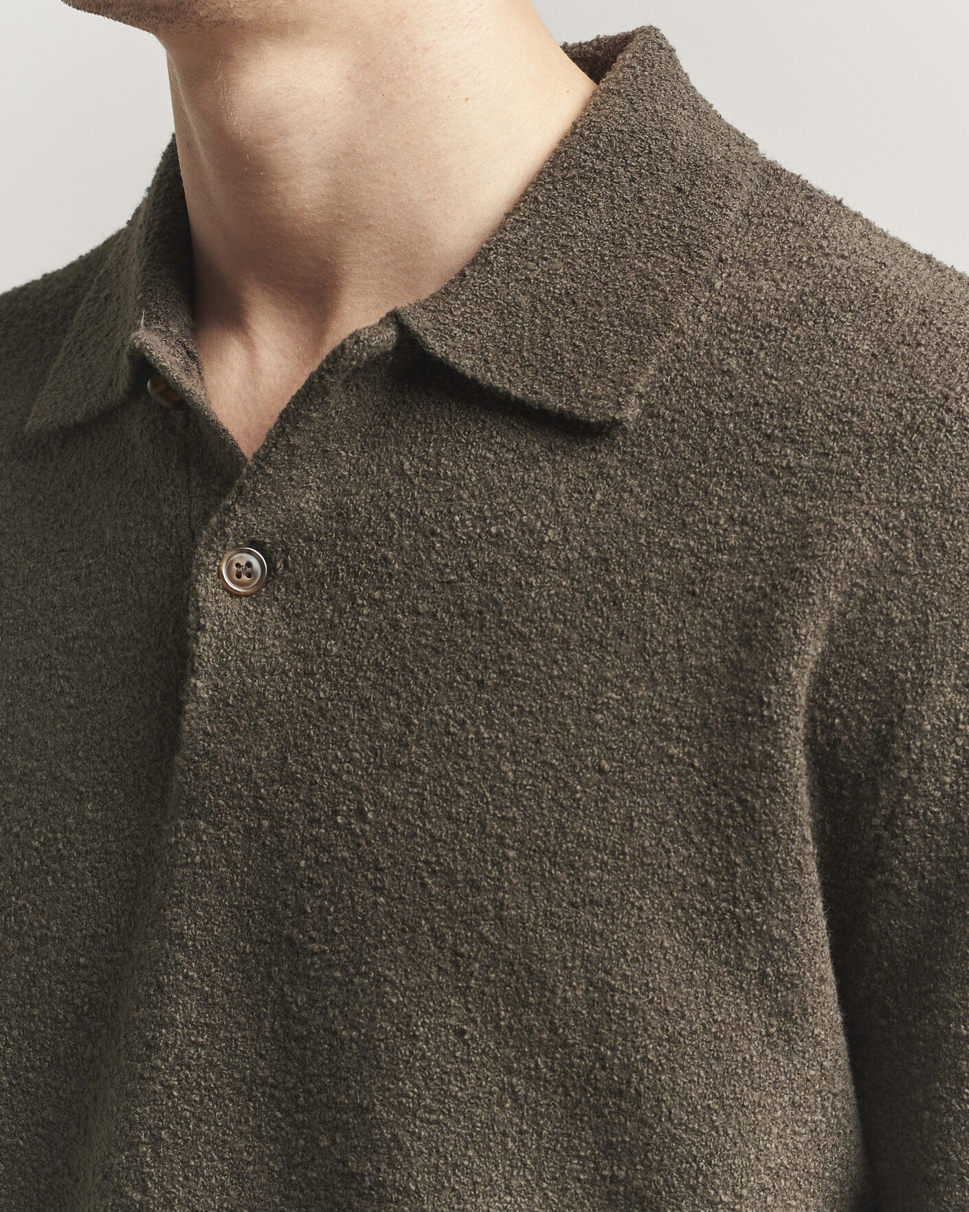 Herre | Gensere | Samsøe Samsøe | Nino Knitted Polo Black Olive
