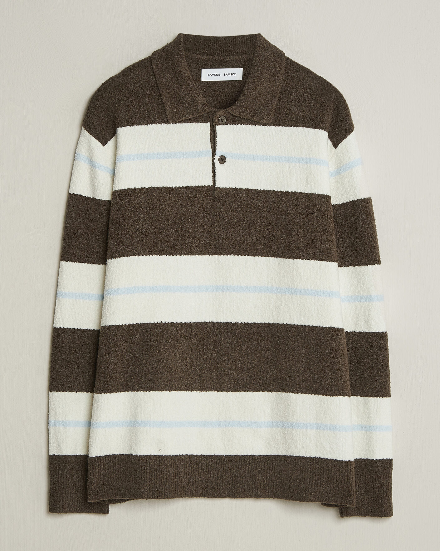 Herre | Gensere | Samsøe Samsøe | Nino Knitted Polo Black Olive/White
