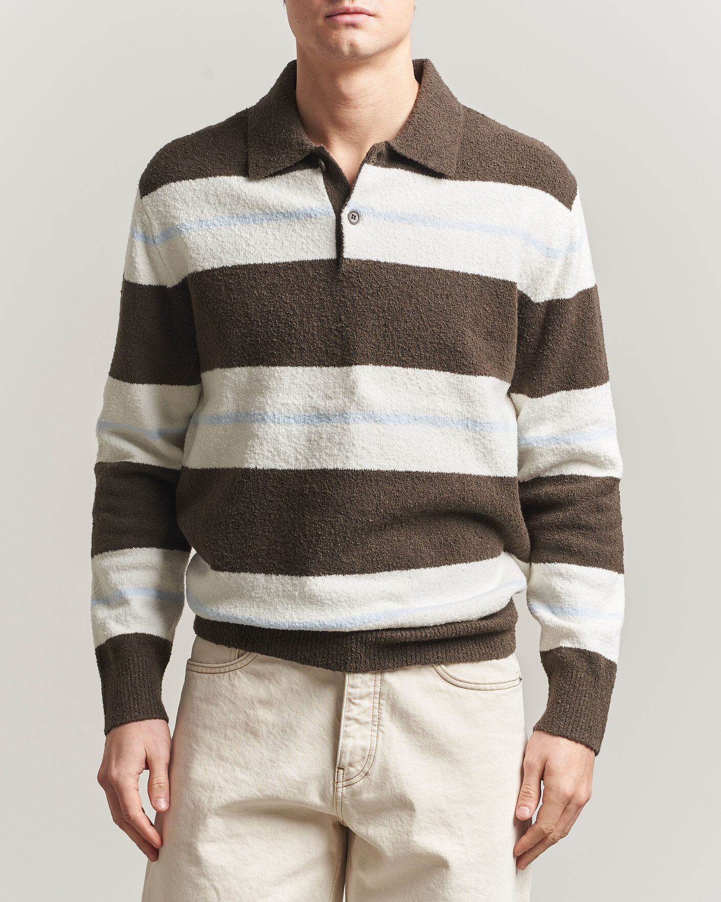 Herre | Gensere | Samsøe Samsøe | Nino Knitted Polo Black Olive/White