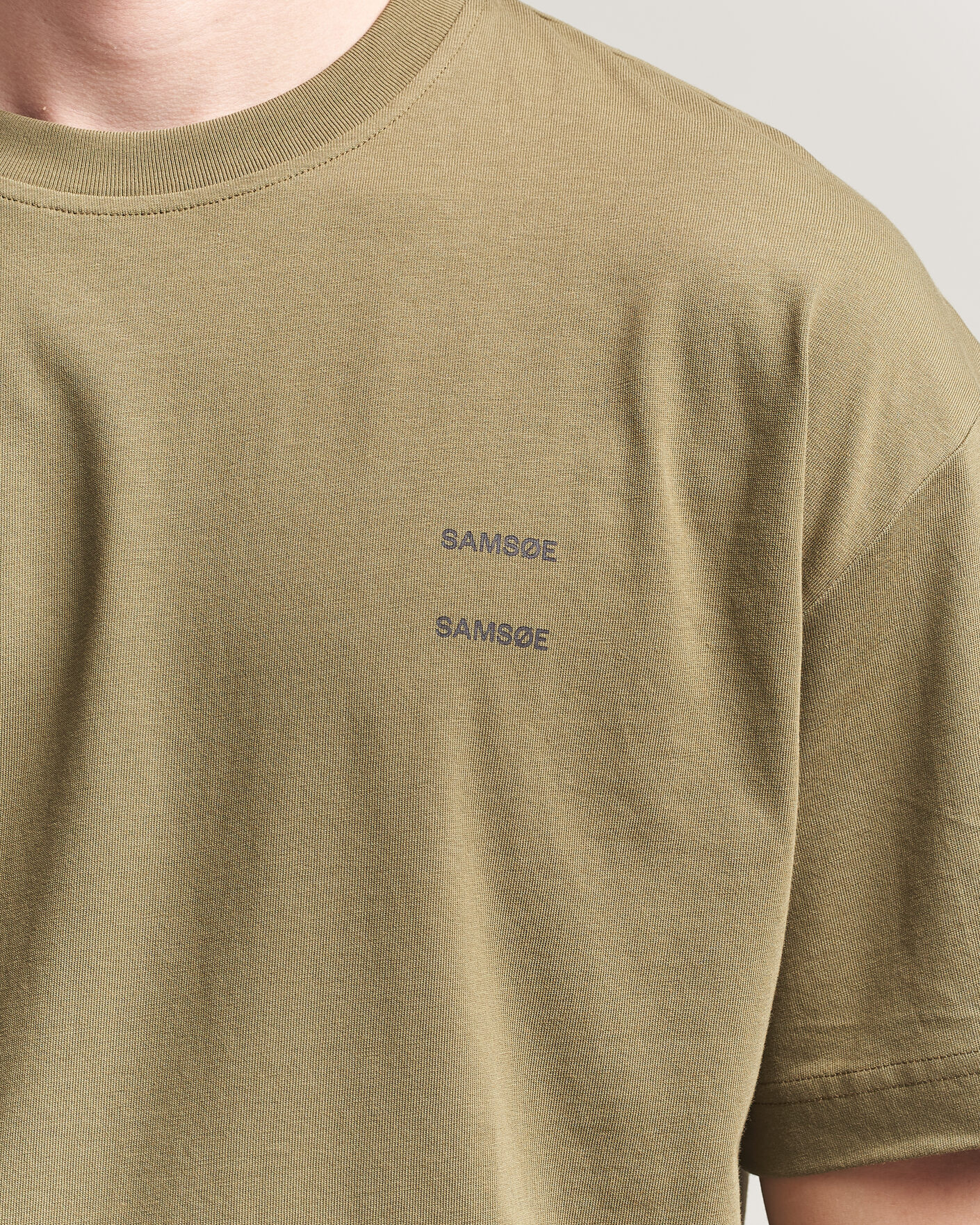 Herre | T-Shirts | Samsøe Samsøe | Joel Organic Cotton T-Shirt Burnt Olive