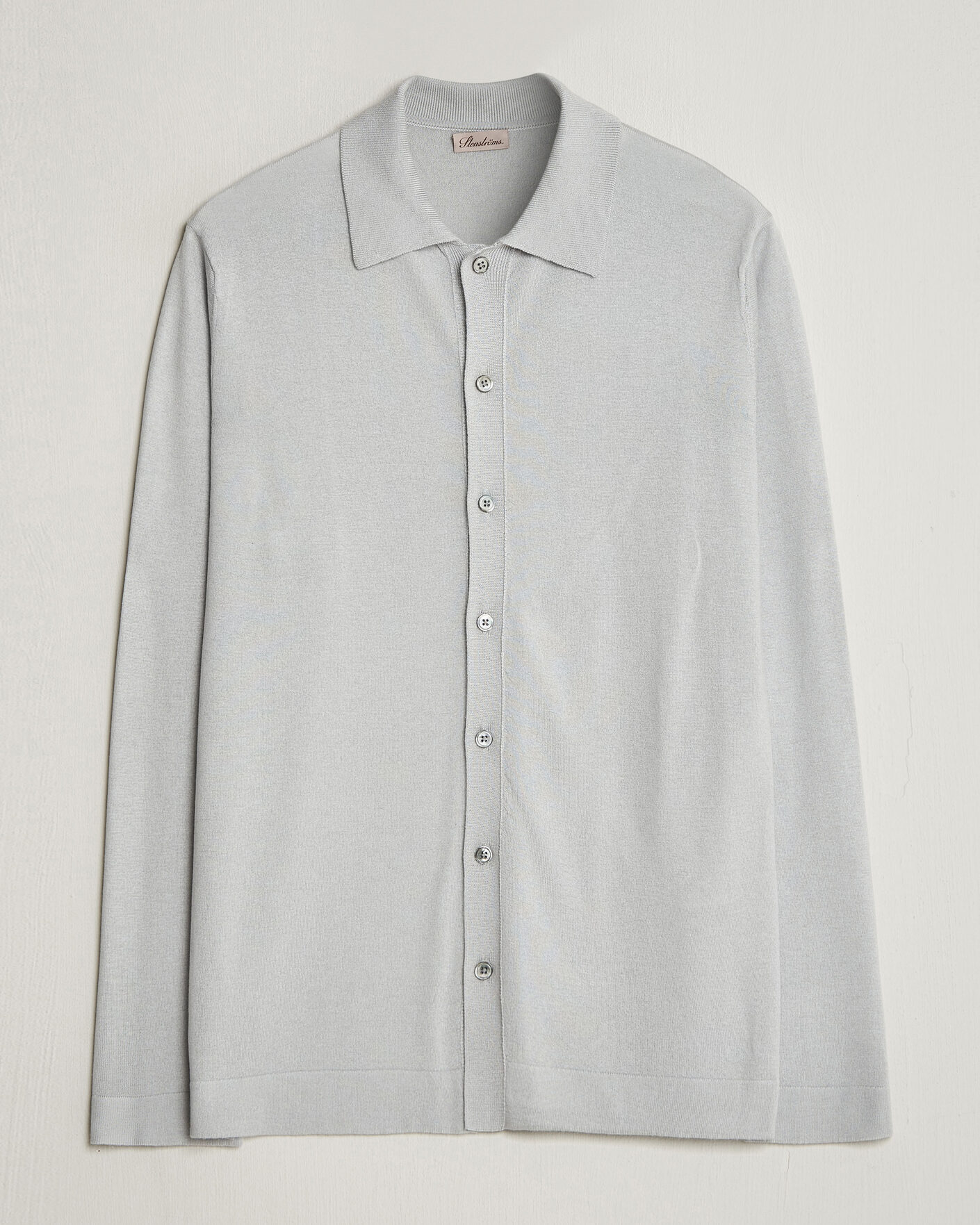 Herre | Gensere | Stenströms | Silk/Cashmere Cardigan Light Grey