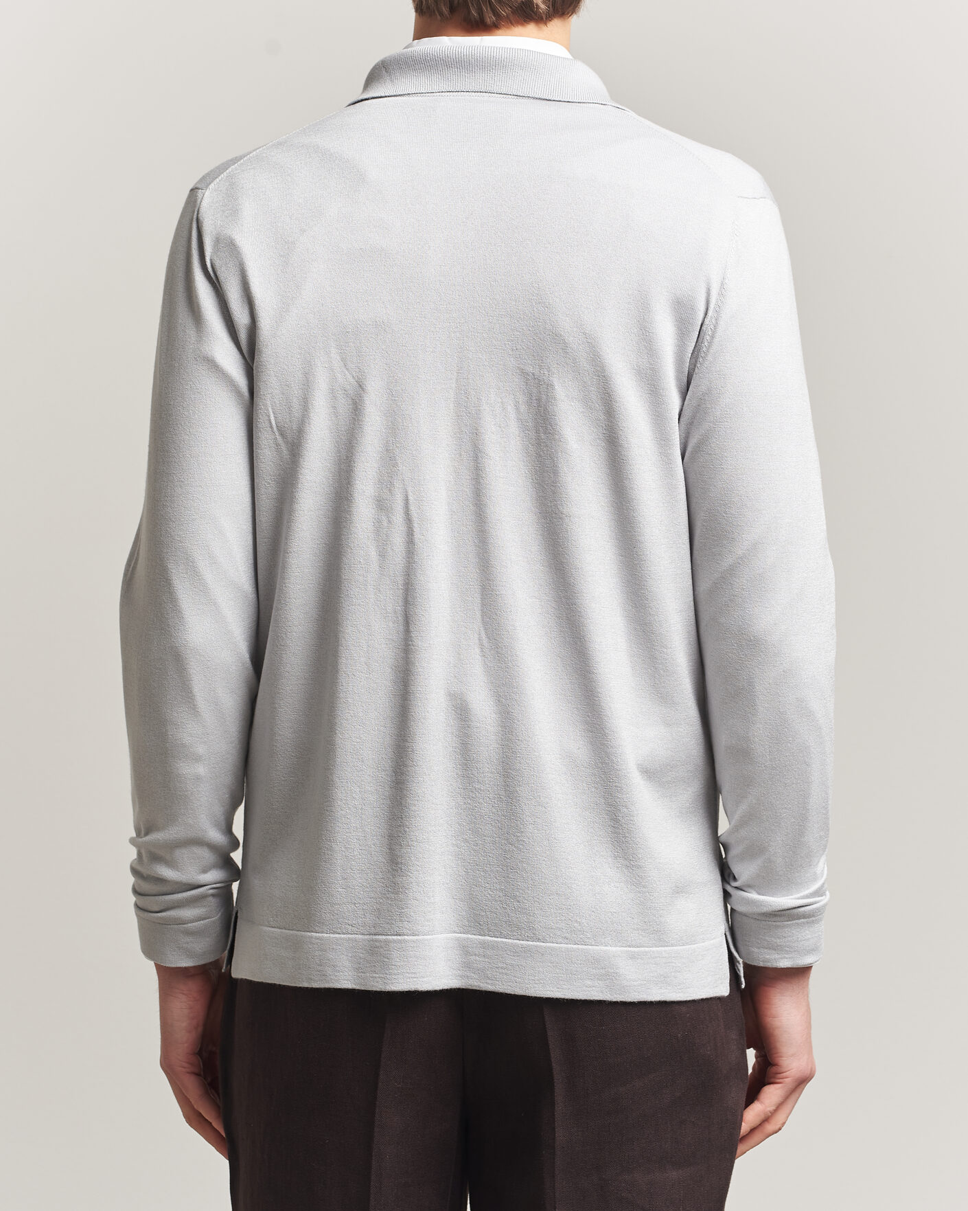Herre | Gensere | Stenströms | Silk/Cashmere Cardigan Light Grey