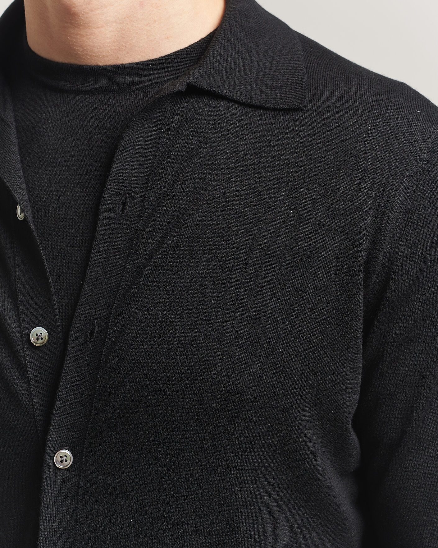 Herre | Gensere | Stenströms | Silk/Cashmere Cardigan Black