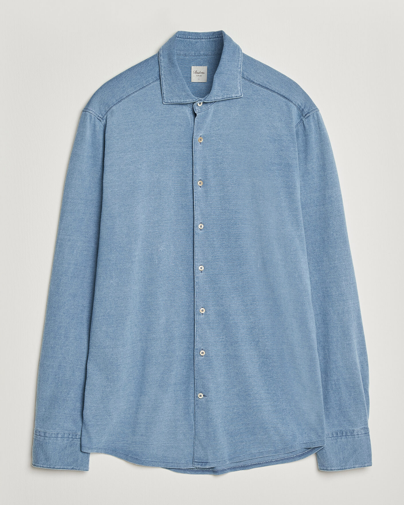 Herre | Nytt i butikken | Stenströms | Jersey Denim Shirt Blue
