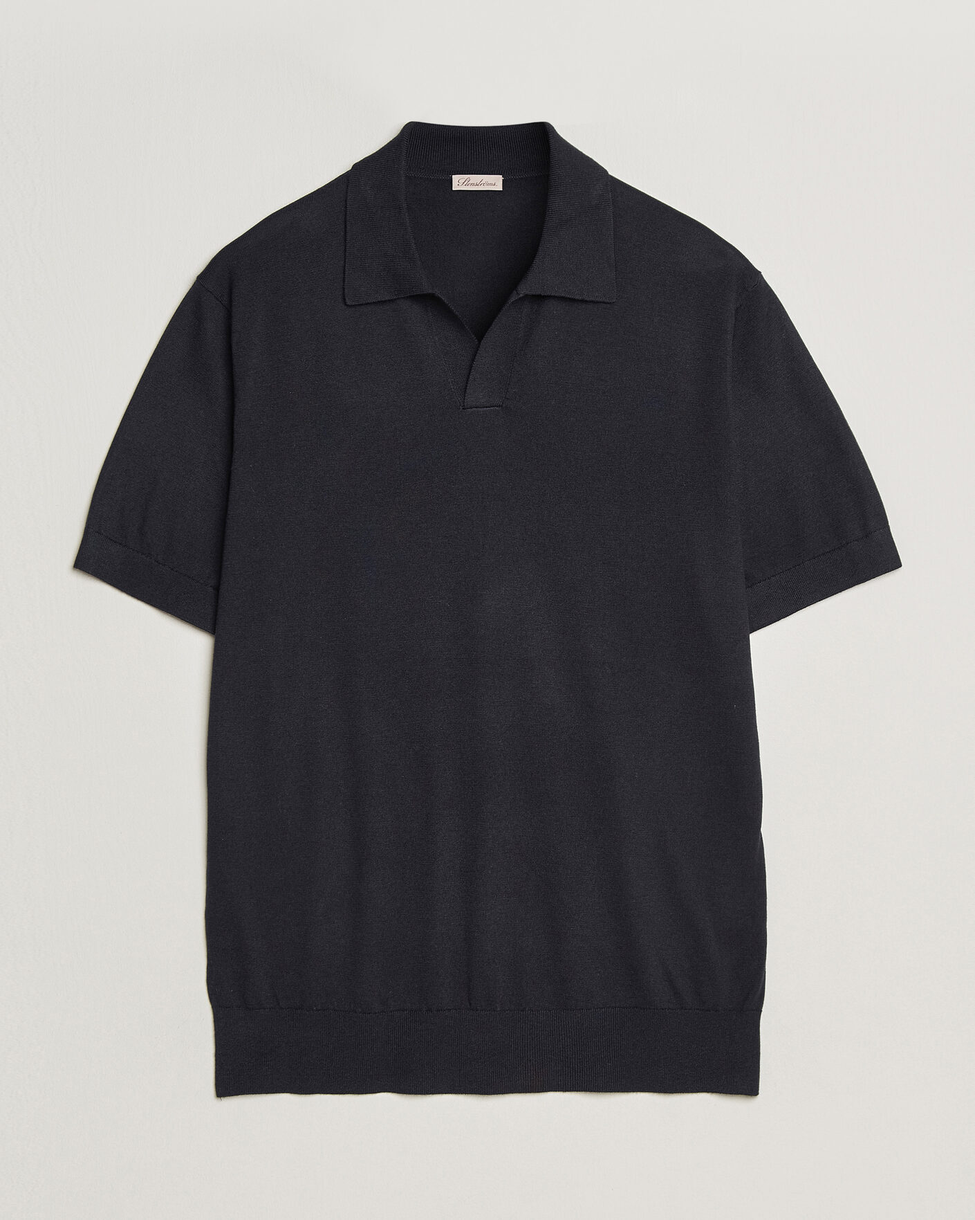 Herre | Pikéer | Stenströms | Silk/Cashmere Polo Navy