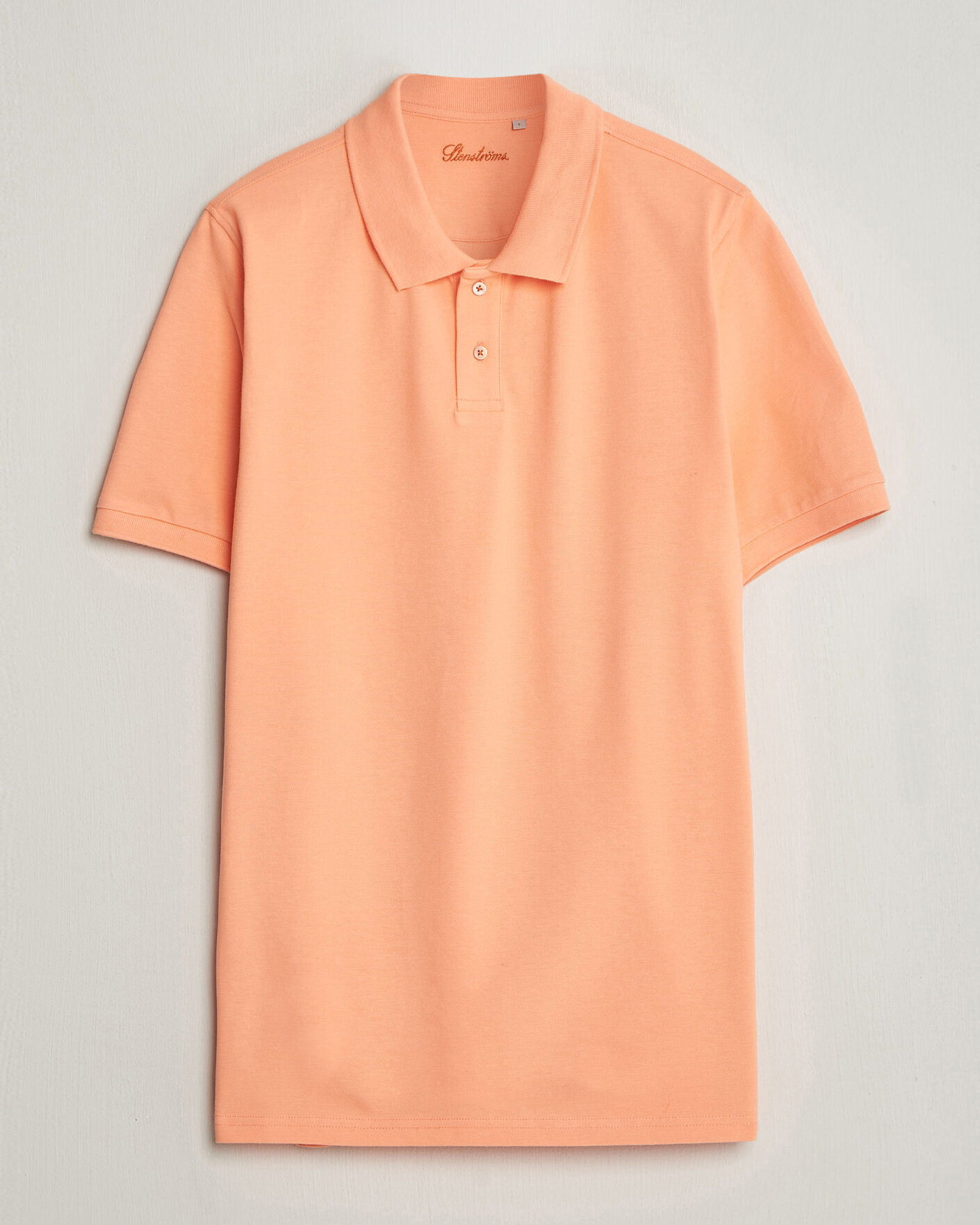 Herre | Pikéer | Stenströms | Organic Cotton Piquet Polo Shirt Mandarin
