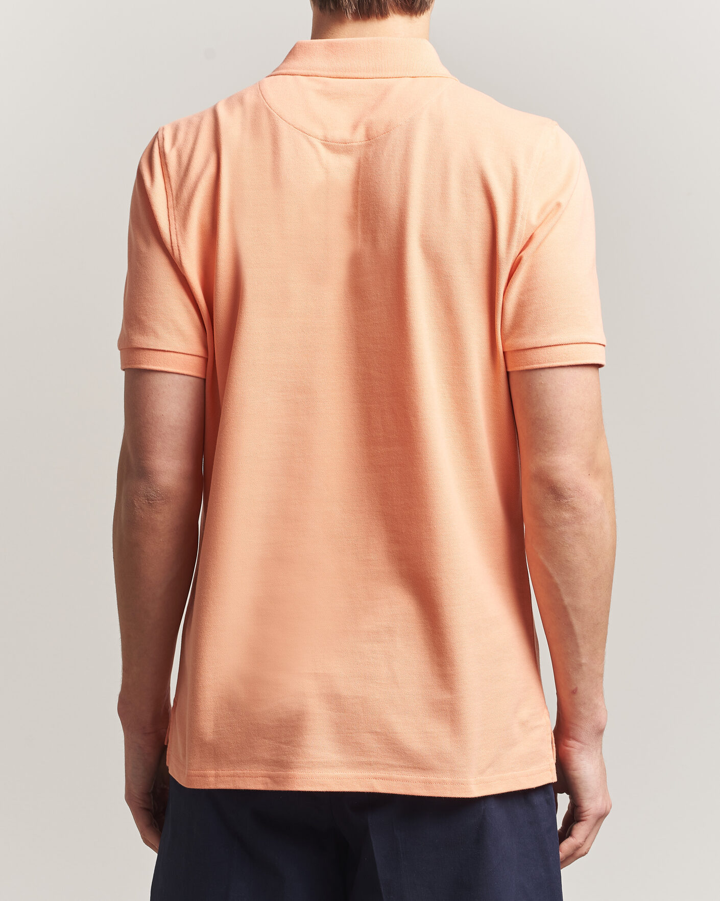 Herre | Pikéer | Stenströms | Organic Cotton Piquet Polo Shirt Mandarin