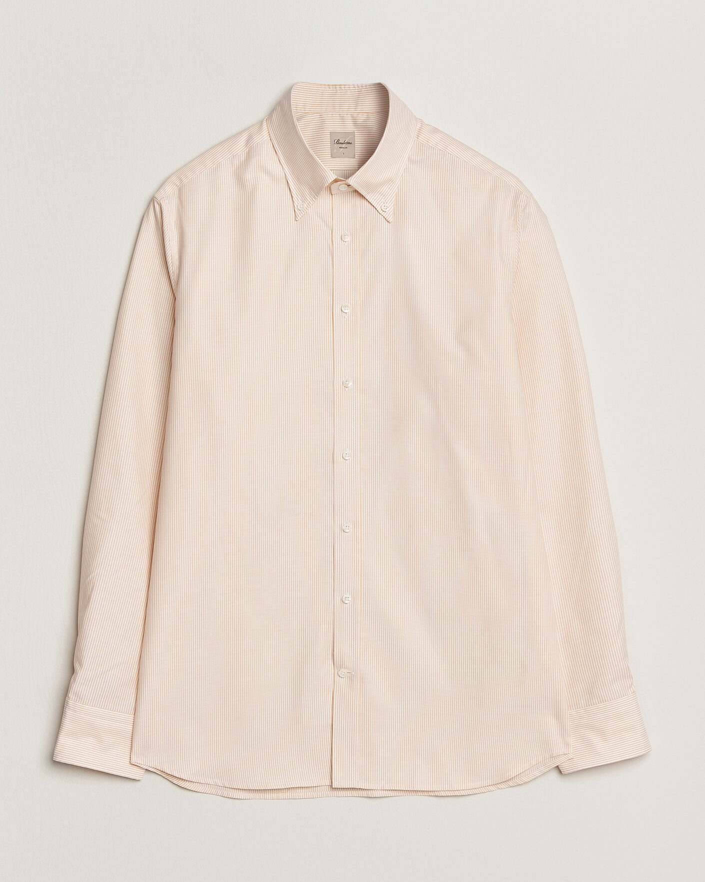 Herre | Skjorter | Stenströms | Regular Fit Thin Striped Oxford Shirt Orange