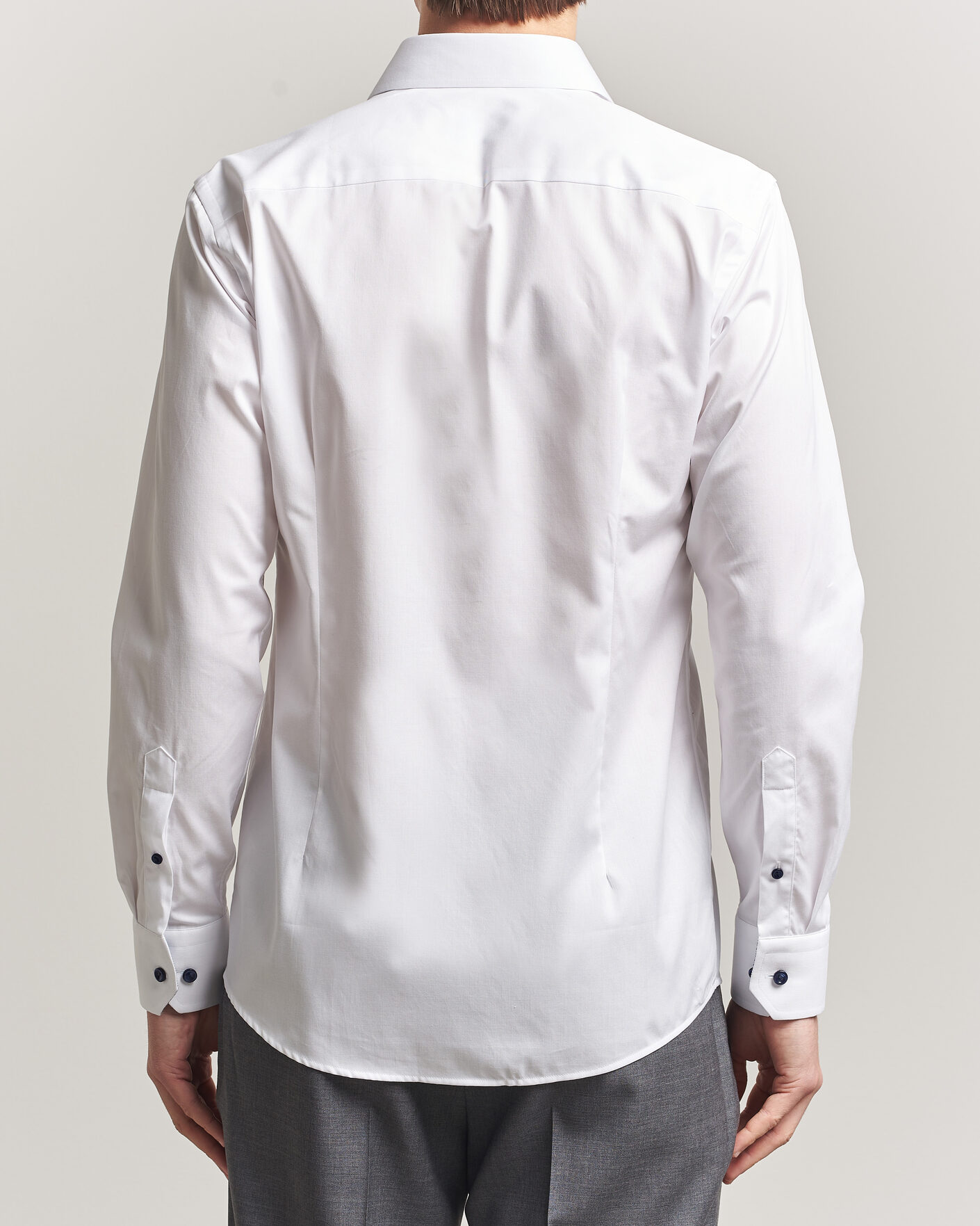 Herre | Skjorter | Eton | Slim Fit Signature Twill Contrast Shirt White